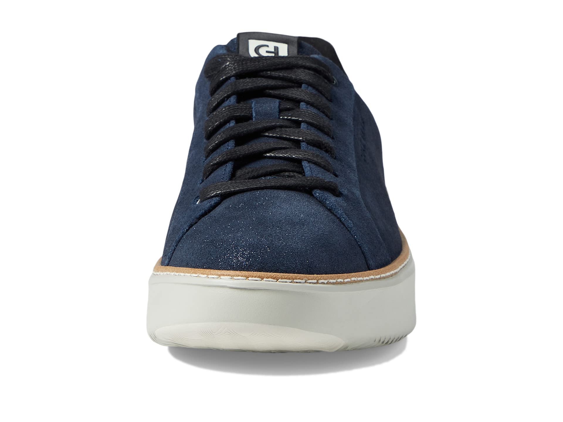 Cole Haan Women's Grandpro Topspin Sneaker: Blazer Blue Metallic Suede Leather 5