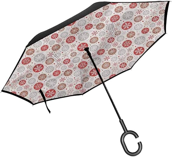ScottDecor Christmas Umbrellas Ornate Snowflakes Umbrella