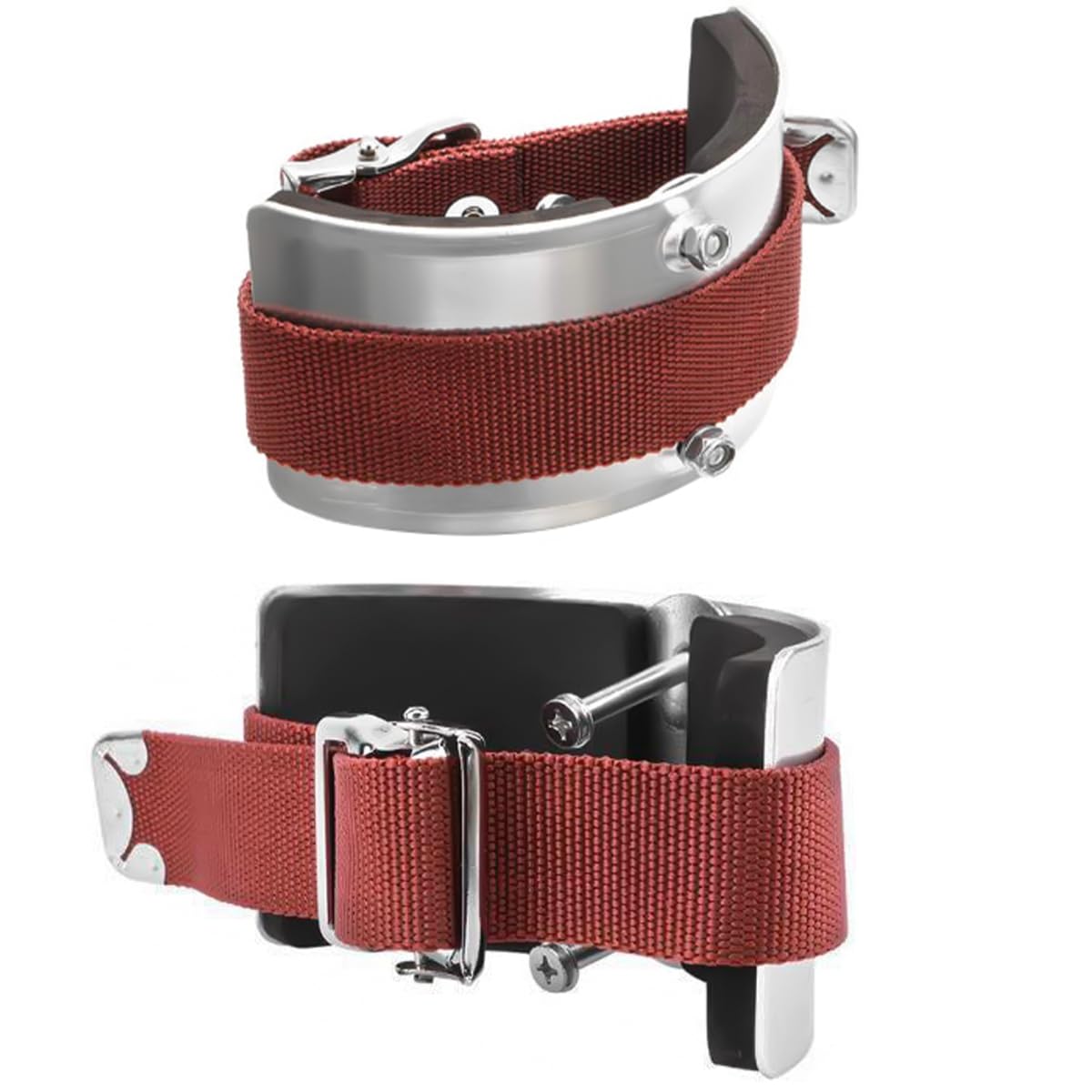 POFET 2 pièces Sangles de Repose-Pieds pour échasses de cloisons sèches Bandage de Fixation de Mollet réglable en Hauteur pour Le plâtrage, la Peinture et Le câblage