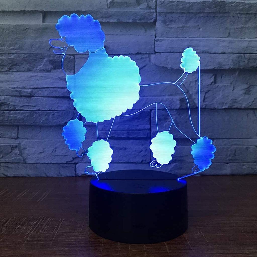 Veilleuse, veilleuse 3D à 7 couleurs, LED tactile pour enfant, USB, veilleuse de sommeil pour bébé