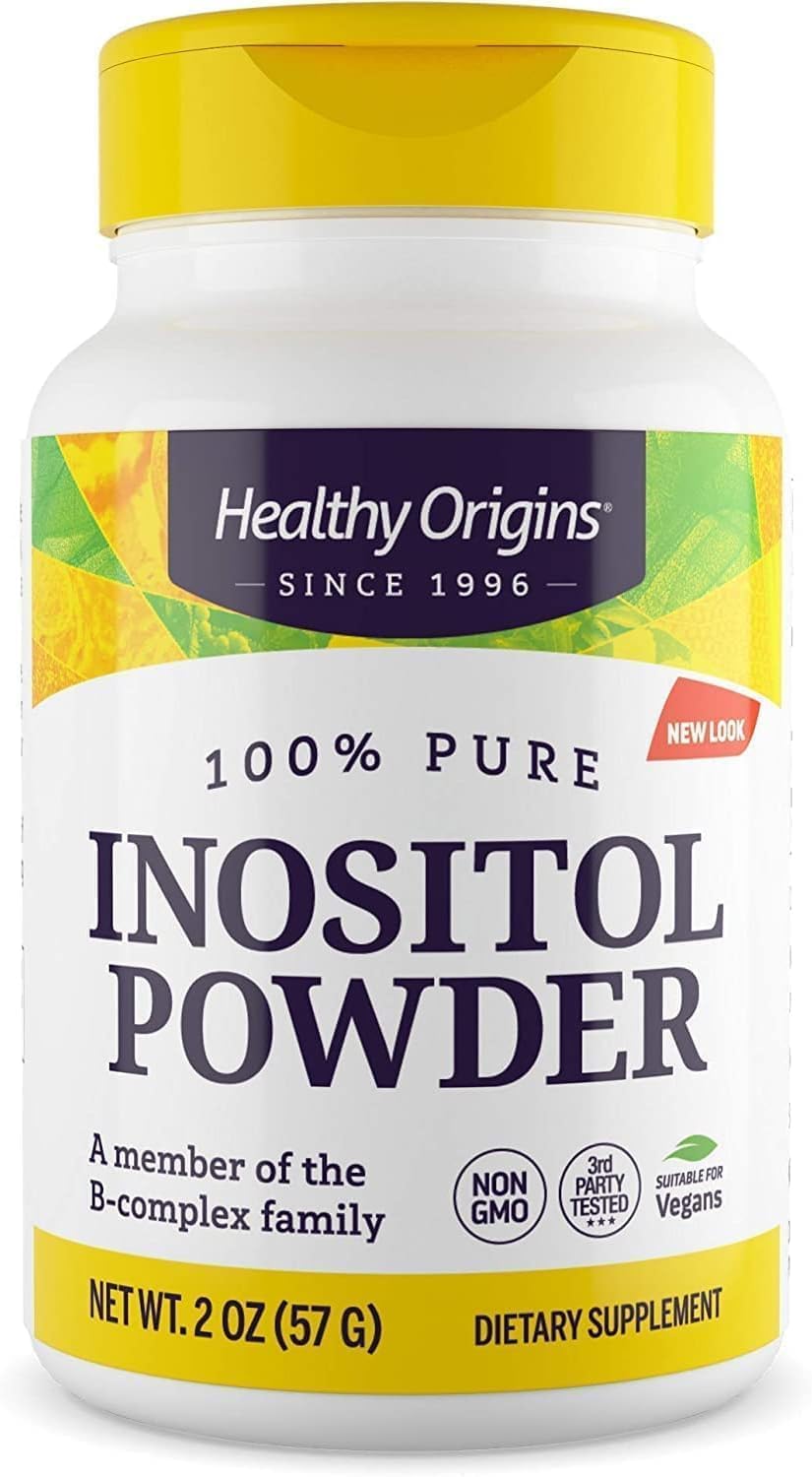 Healthy Origins Inositol Powder 56 7 g - for Skin Hair Nail Health - Vitamin B8 Powder Supplement
