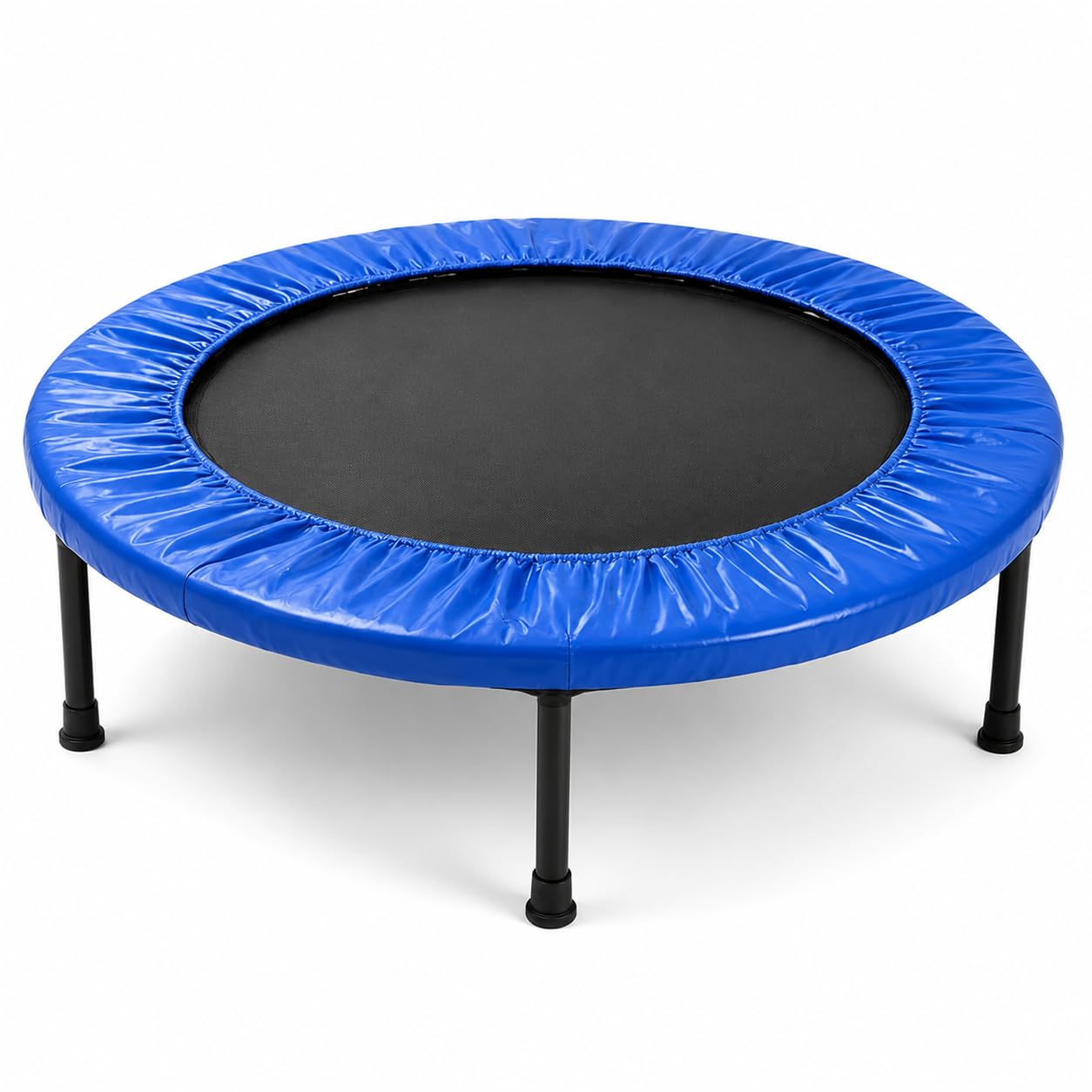 Kids Mini Trampoline 36 40 45 Inch Portable Toddler Jumping Mat Rebounder Indoor Outdoor Children Bouncer with Steel Frame Anti Slip Feet for Active Play Balance Coordination Exercise (Kids 45Blue)