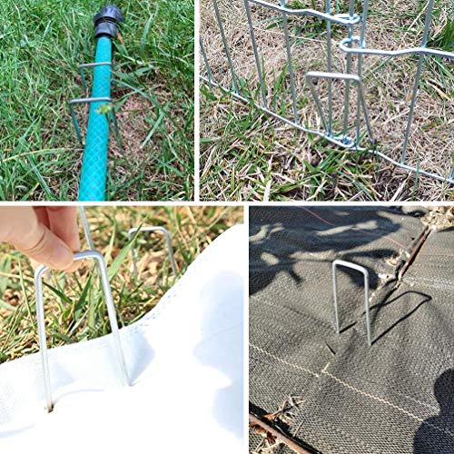 AGAKY Grondankers, professionele grondankers van verzinkt staaldraad, robuuste haringen voor tuin, bevestiging van folie… - Image 7