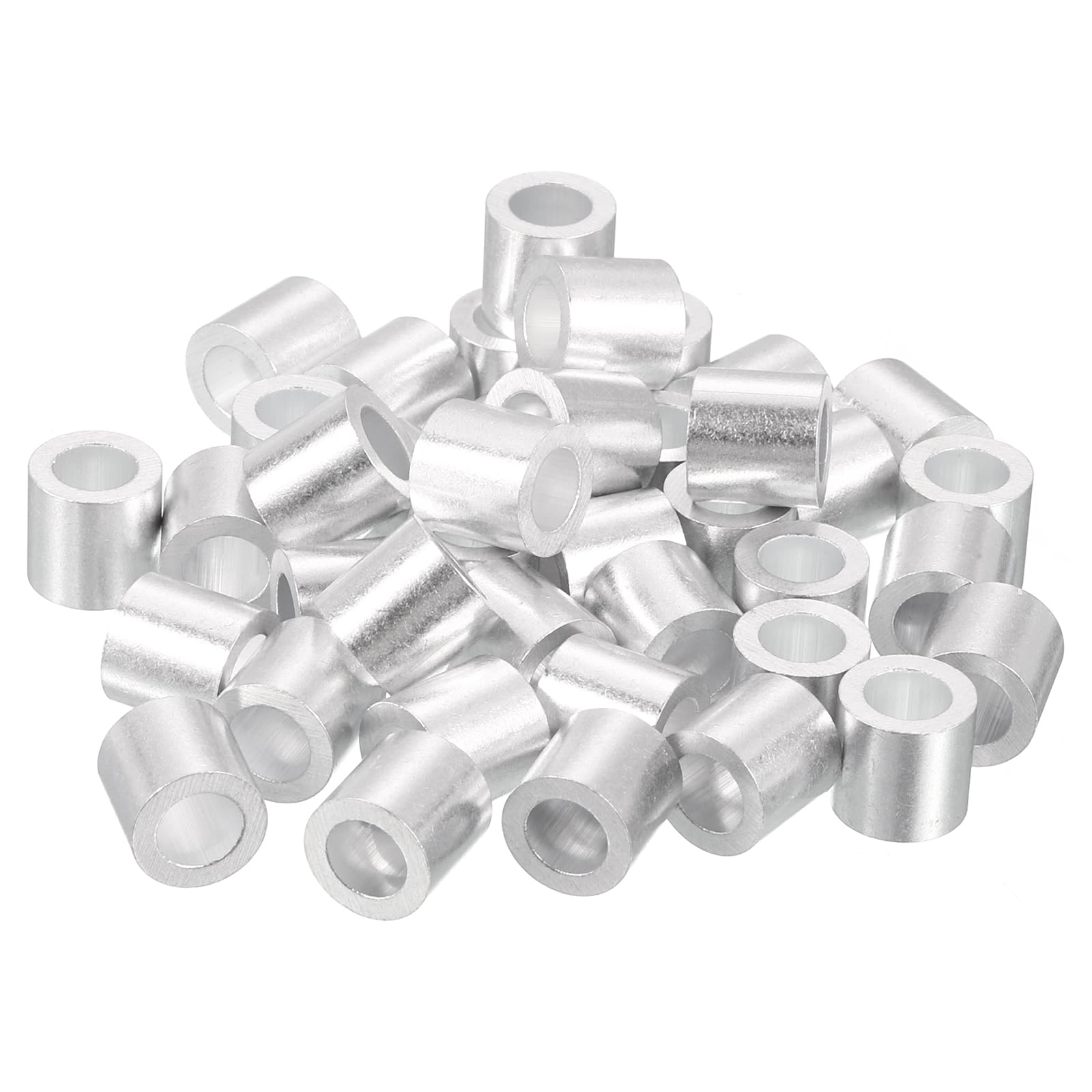Sertissage câble 6.35 mm fiable avec le manchon rond aluminium uxcell à haute résistance