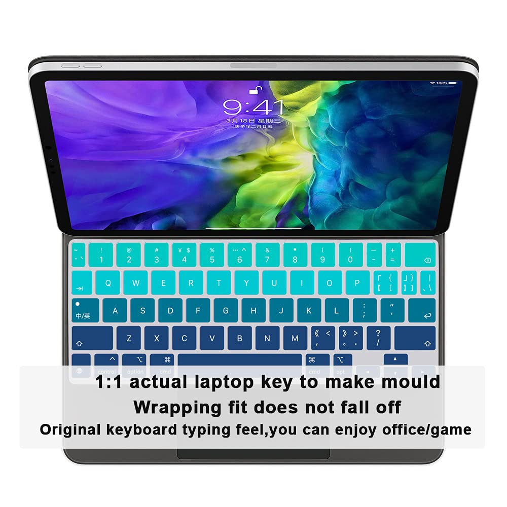 iPadPro第2世代11インチ +Magic Keyboard+ケースカバー Amazon.com: MMDW English Keyboard Cover for iPad Pro 11 Magic