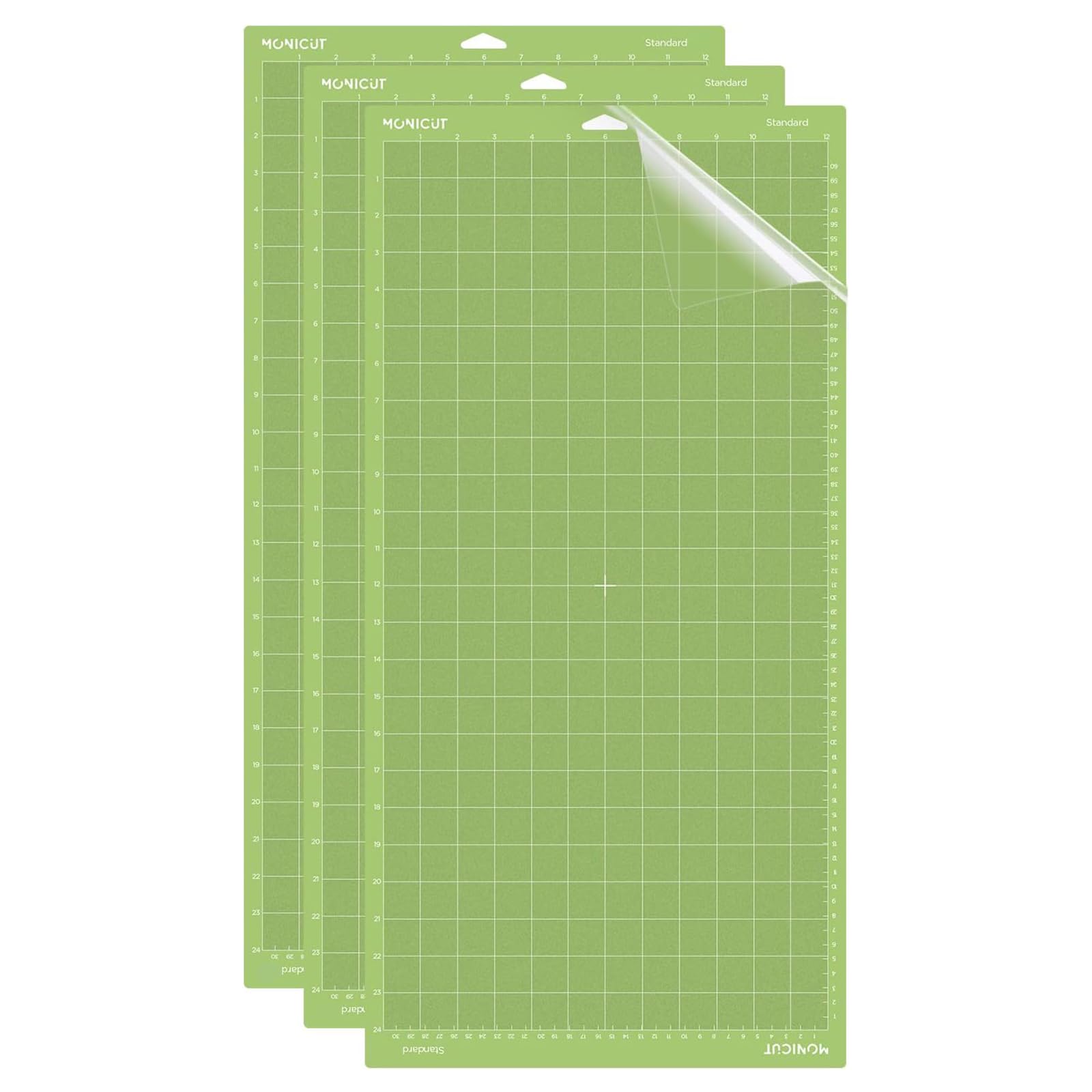 Schneidematte für Cricut Maker 3/Maker/Explore 3/Air 2/Air/One, 3 Stück, rutschfeste, flexible Schneidematten für Handwerk, Quilten, Nähen und alle Kunst, 30,5 x 61 cm