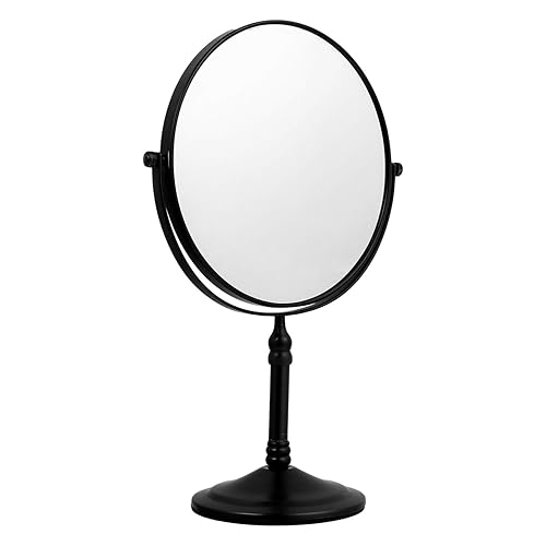 Beaupretty Espejo LED portátil, espejo de tocador de escritorio, espejo de tocador de maquillaje, espejo de maquillaje con aumento, espejo de