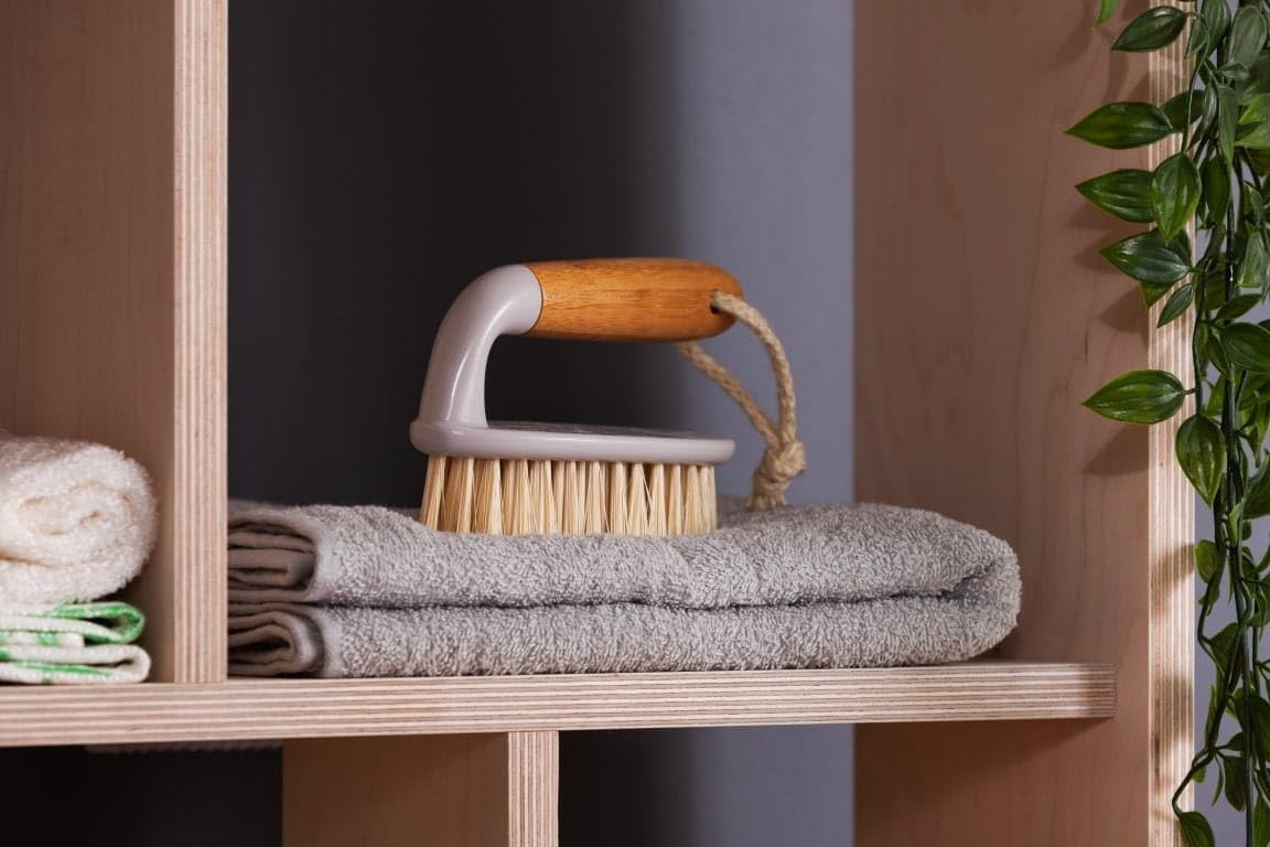 DEXSOVO Multi-Purpose Scrub Brush Comfortable Grip Quickly Scrubs Stains and Spots from Any Surface Used for scrubbing Floors Kitchen Bathroom Sinks Carpets Clothes Cleaning Brush 2