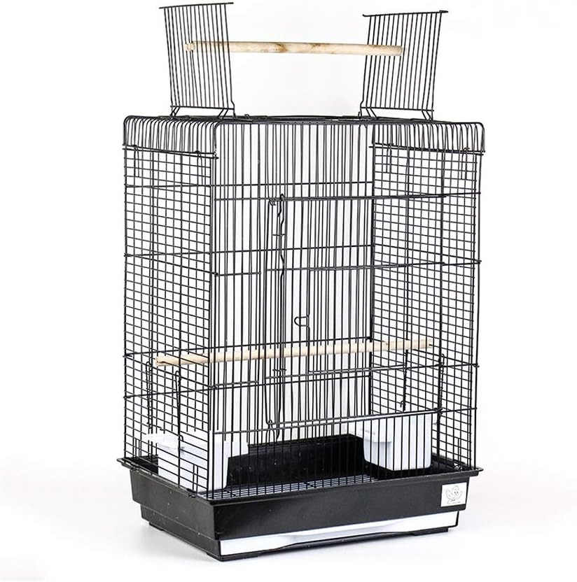 KIZQYN Jaulas para pájaros Metálica Superior Abierta Grande de la Jaula de pájaros pinzones Budgies Lovebirds cacatúas Canarias Loros Jaula de periquitos Viaje Jaula de pájaro Jaula de Vuelo