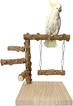 Parco Giochi per Pappagalli, Posatoi per Uccelli, Parrot Playstand, Trespolo per Pappagalli, Supporto per Uccelli Da Tavolo, Giochi Pappagalli, Giochi per Pappagalli pour Perroquets, Cockatiels