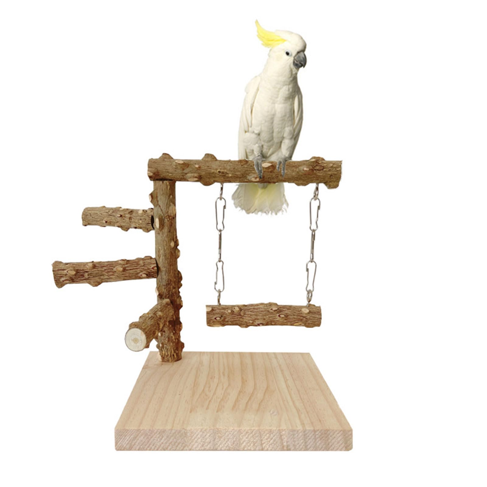 Vogelspielplatz Helweet (Massivholz, 15×15×18,5 cm)