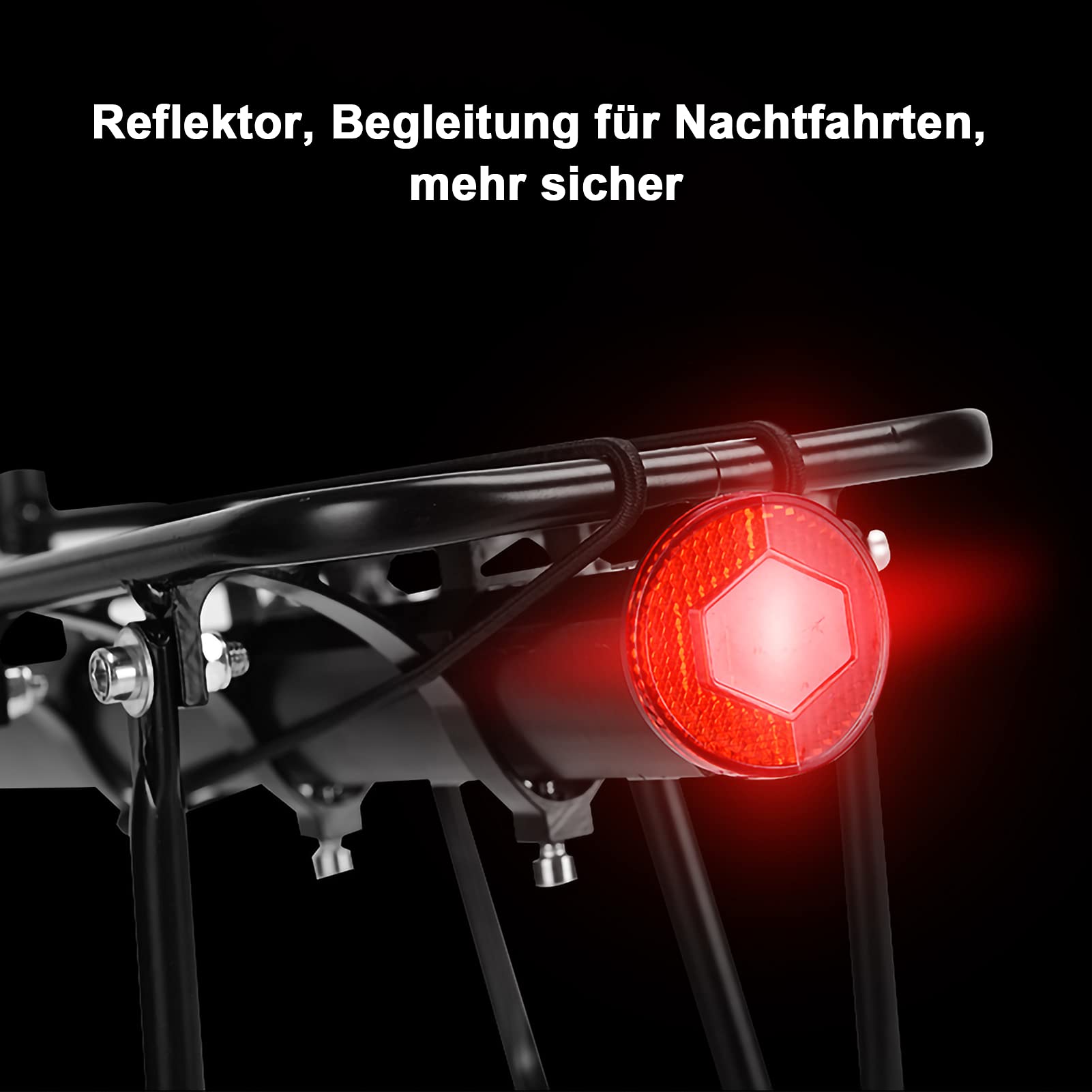 Yabtf Mountainbike Gepäckträger Hinten Aluminium – 24-29 Zoll Verstellbar, 100kg Traglast, Fahrrad Gepäckträger Sattelstütze mit Reflektor, Schnellmontage für MTB & Rennrad