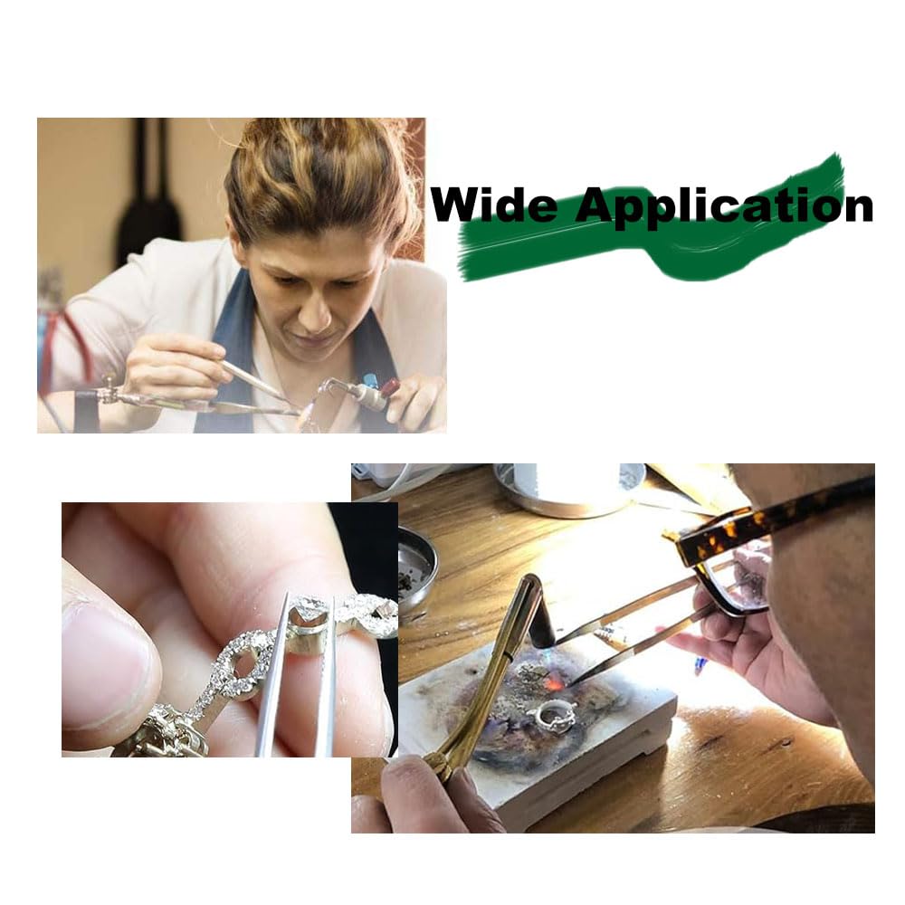 Kit de soudage à bijoux avec 3 pinces à souder, 2 disques à souder en céramique, 1 pince à cuivre (Style 2), accessoires pour la fabrication de bijoux (modèle 2)