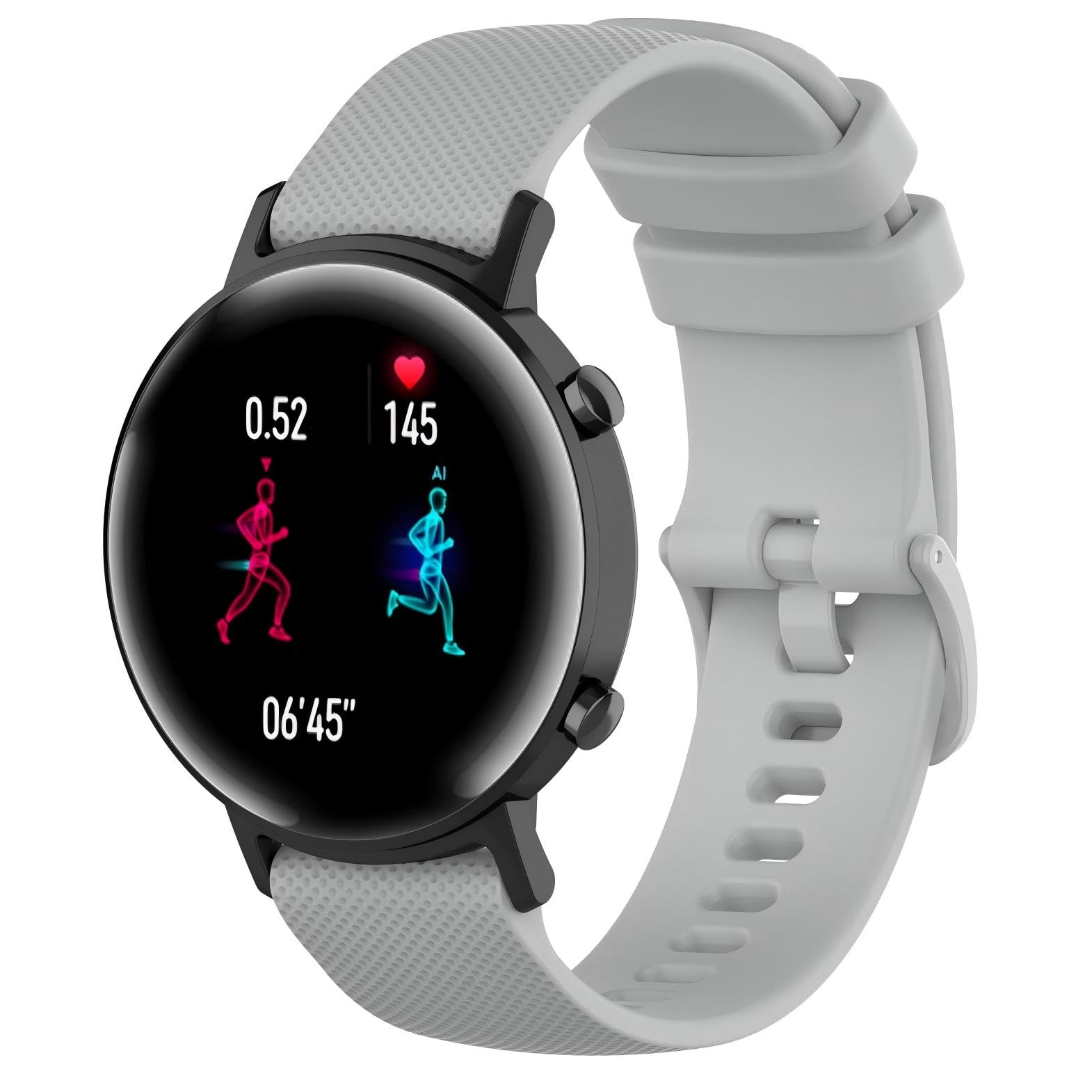 Pasek zapasowy 22 mm do Amazfit Bip 6/Bip 5 Unity/ GTR 4/3/3 Pro/2/2e/47 mm do Amazfit Pace/Stratos 2/2S/3/Balance 46 mm, miękki pasek do zegarka sportowego