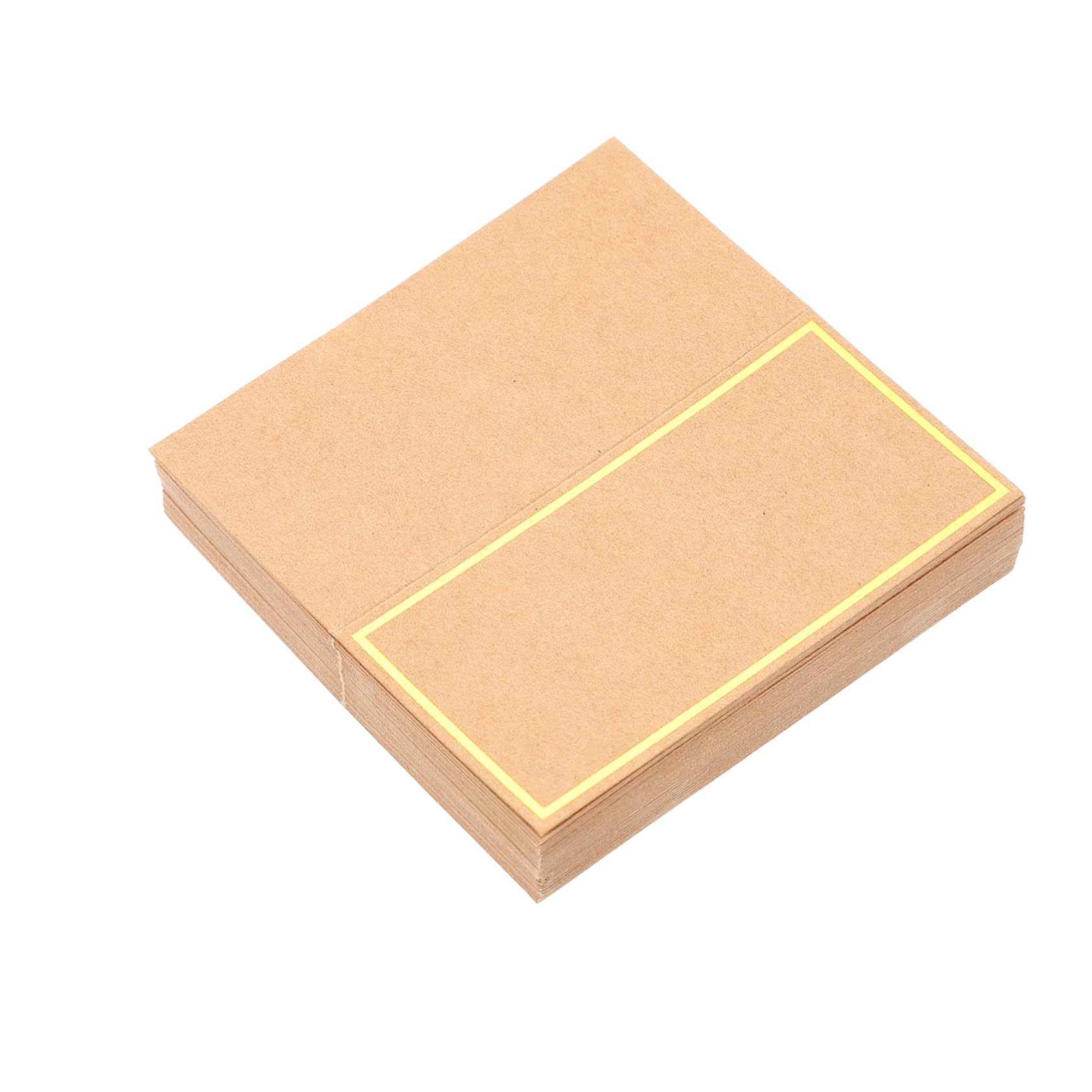 SHINEOFI 100stücke Hochzeit Tischkarten Blanko Mit Goldprägung Elegante Platzkarten Für Hochzeiten Geburtstagsfeiern Und Jubiläumsfeiern Zur Sitzplatzkennzeichnung Und Dekoration