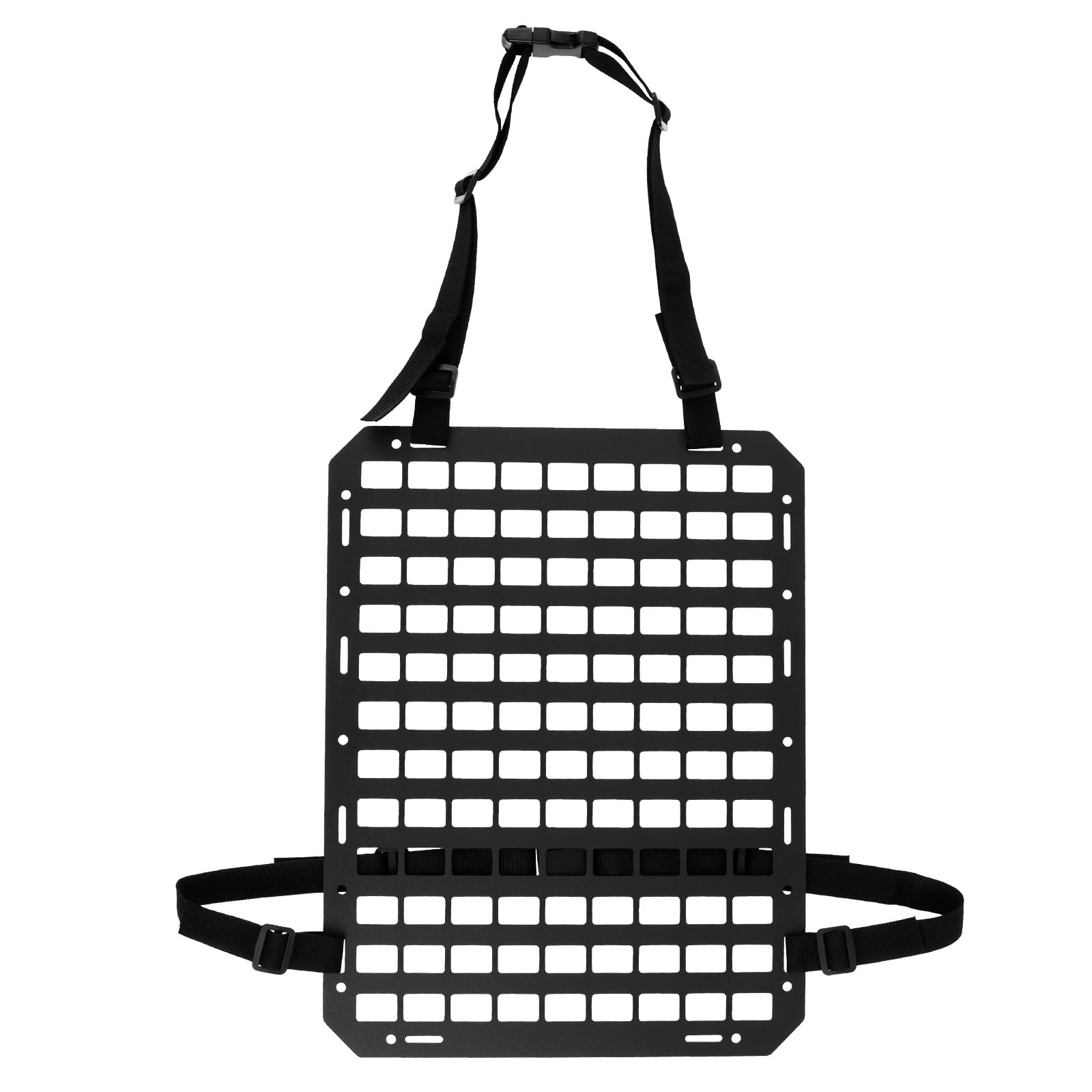 NZWBSHSSP Rigid MOLLE Panel for Car Seat Back Organizer Vehicle EDC Gear Holder Pouch Holster Mount Rack Modular Storage Plate Auto Interior Accessories for Truck Pickup SUV Van