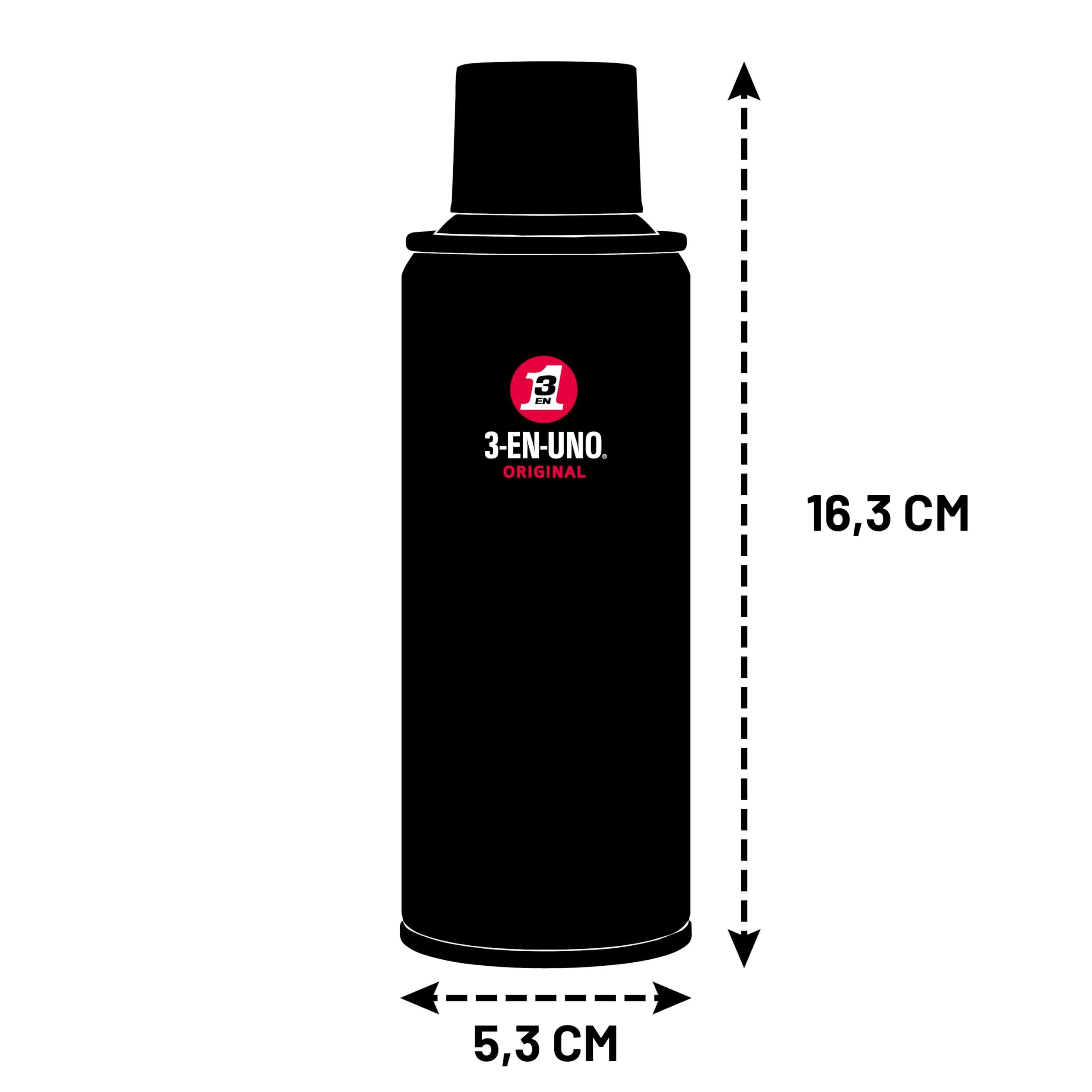 3-IN-ONE Spray Multiusos 200 ml Lubrica Limpia y Protege Contra el Óxido