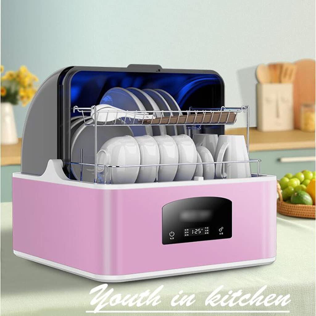 Artículos Esenciales para el hogar, lavavajillas de sobremesa: máquina automática Multifuncional de Gran Capacidad con Cepillado y Secado Inteligente.