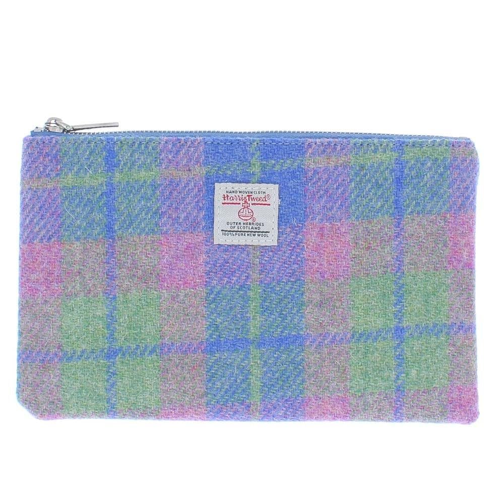 Glen Appin of Scotland Berneray Medium Coin Purse Cosmetic Bag (Colour 135 Soft Blue/Pink)