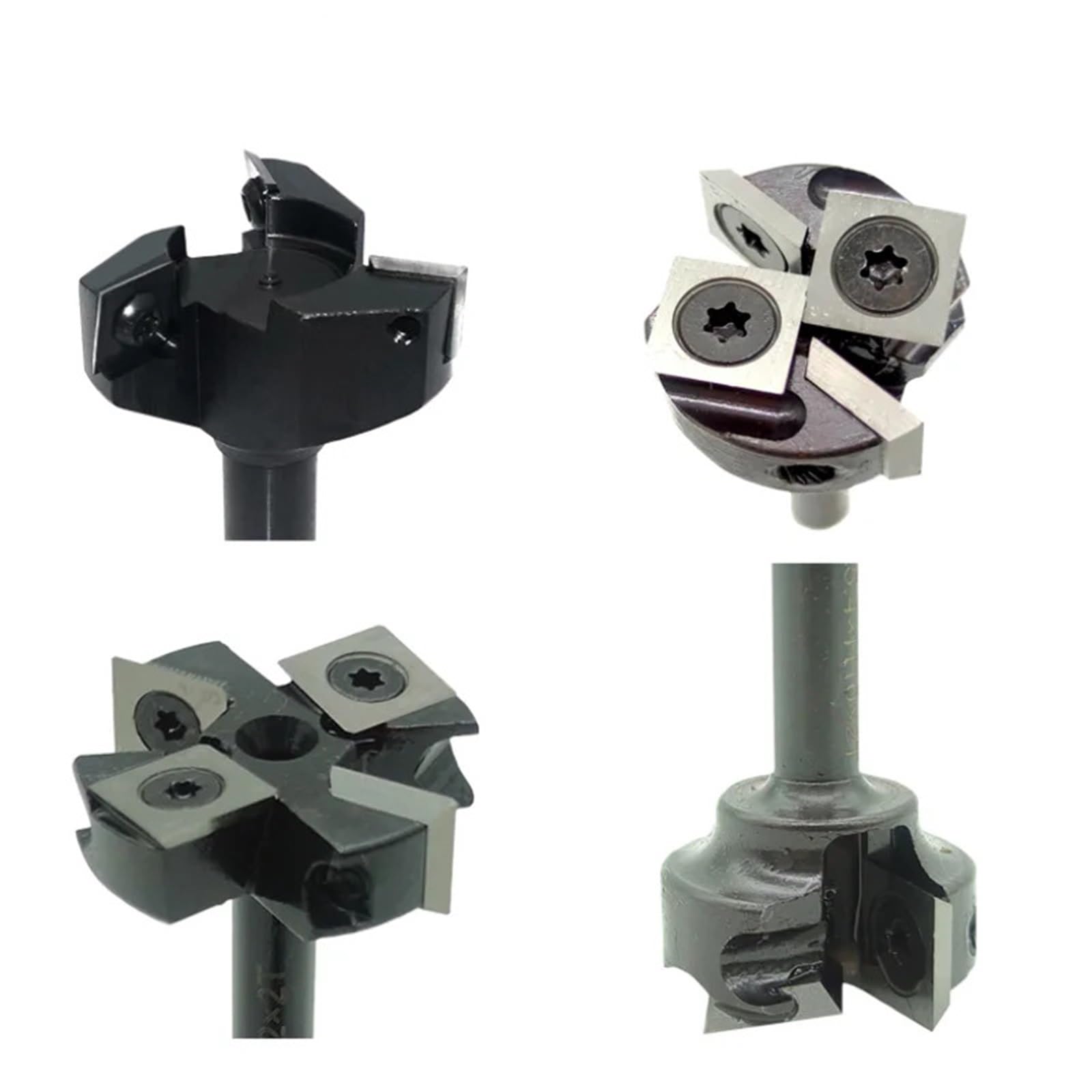 Frez do strugania drewna 2-ostrzowy, 38,1 mm, średnica cięcia 45 mm, trzonek 8,12 mm, frez do strugania powierzchniowego Spoilboard, płytka z węglika spiekanego Maszyna CNC(D12x45x4T)