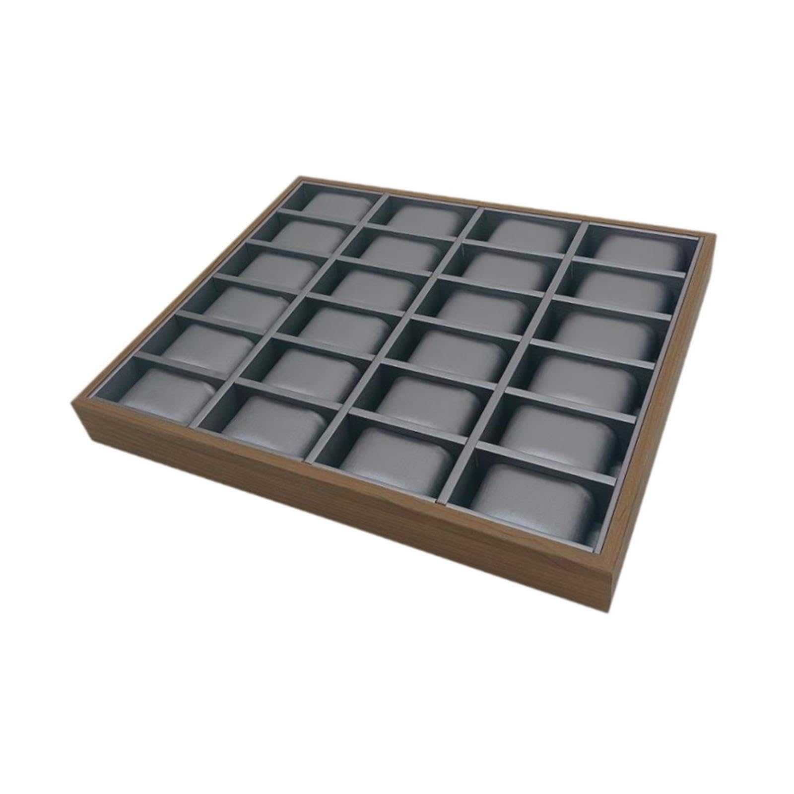 CYDZSRA Luxurious Jewelry Organizer Complete With 24 Slot Watch Display Storage Featuring Soft And Divided Tray For Easy Jewelry Access 24 Slots Watch Storage