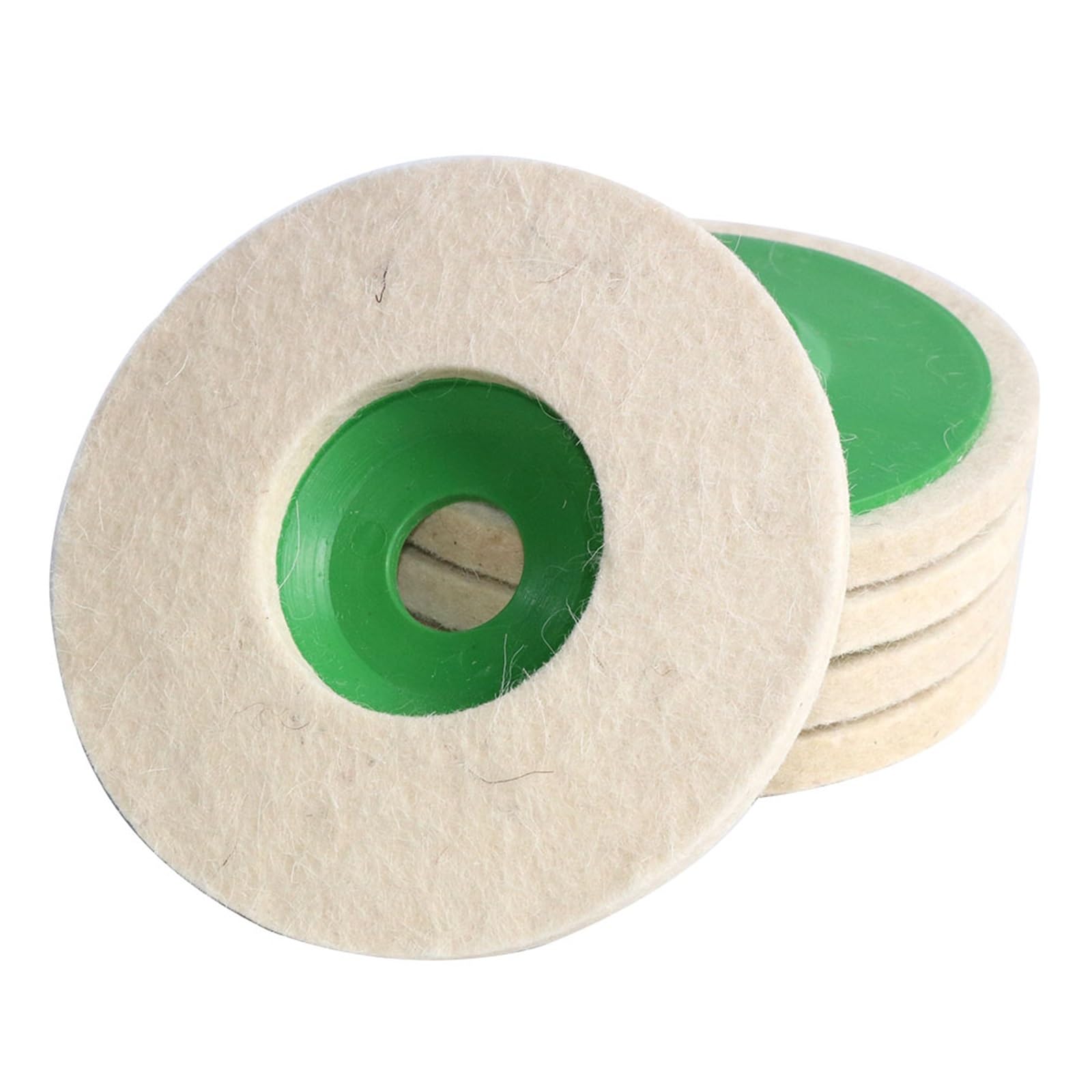 5 pollici 5PCS feltro di lana lucidatura ruota 125 * 22mm smerigliatrice angolare disco lamellare for metallo marmo vetro ceramica fangzi (Color : 10pcs)