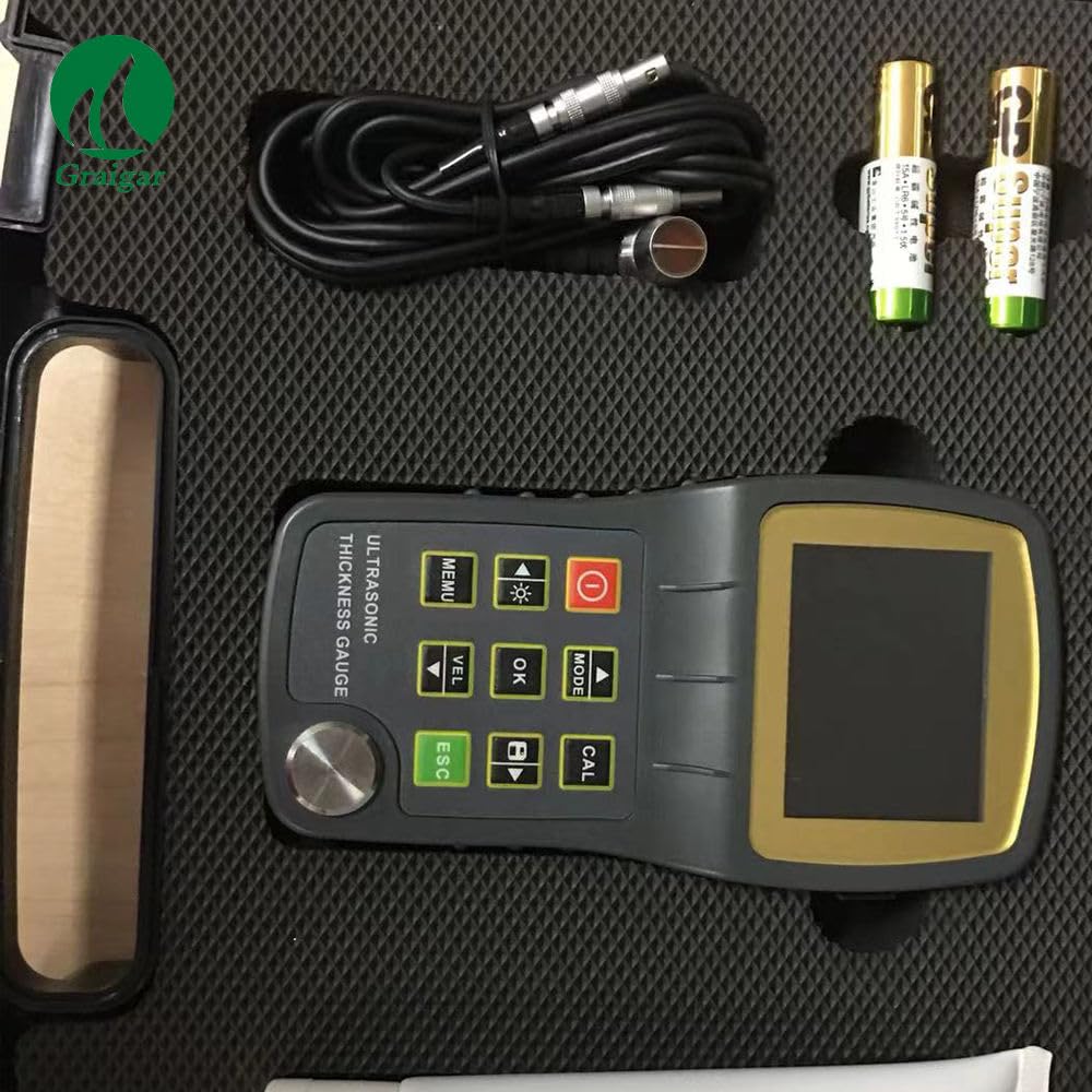 KT350 Digital Echo-Echo Ultrasonic Thickness Gauge 0.75~300mm Thickness Tester