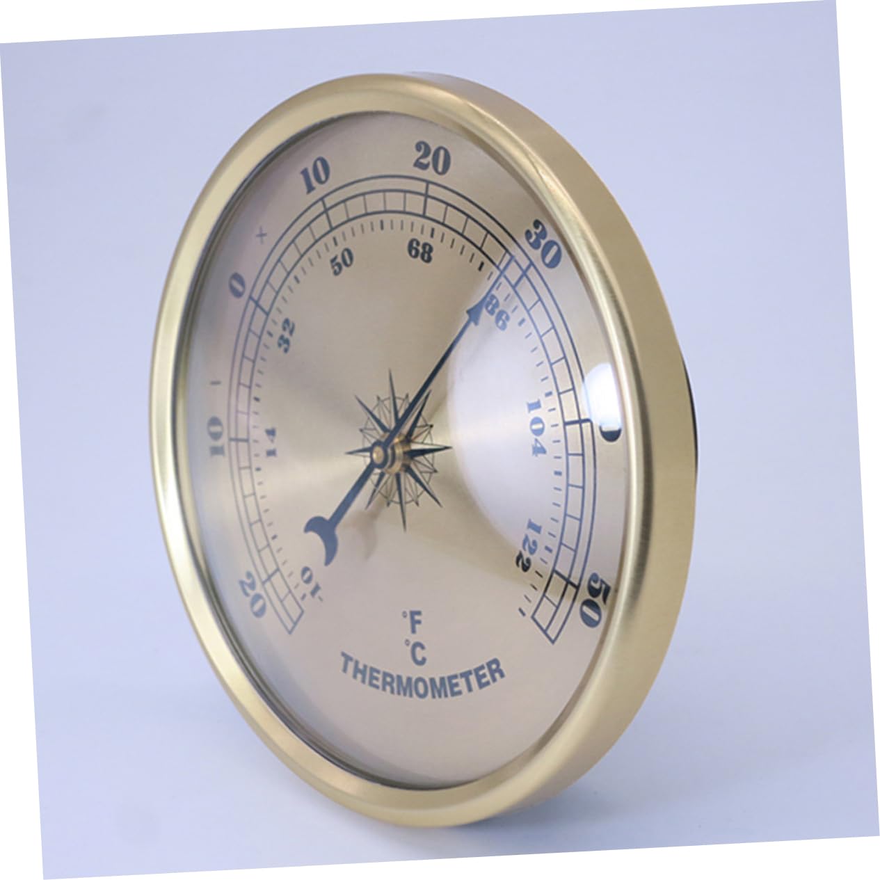 AUTSUPPL Thermometer for House Indoor Digital Thermometer Outdoor Large Numbers Easy to Read Metal for Garden