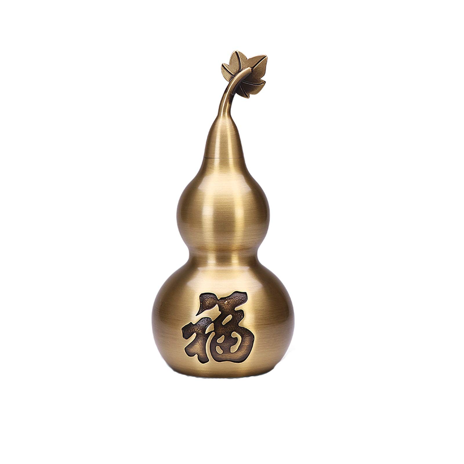 YNIYUJKL Feng Shui Ornaments Pure Copper Gourd Decoration Lucky Gossip Office Living Room Wu Lou Decoration Home Office Statue Artwork Creative Figurine Sculptures