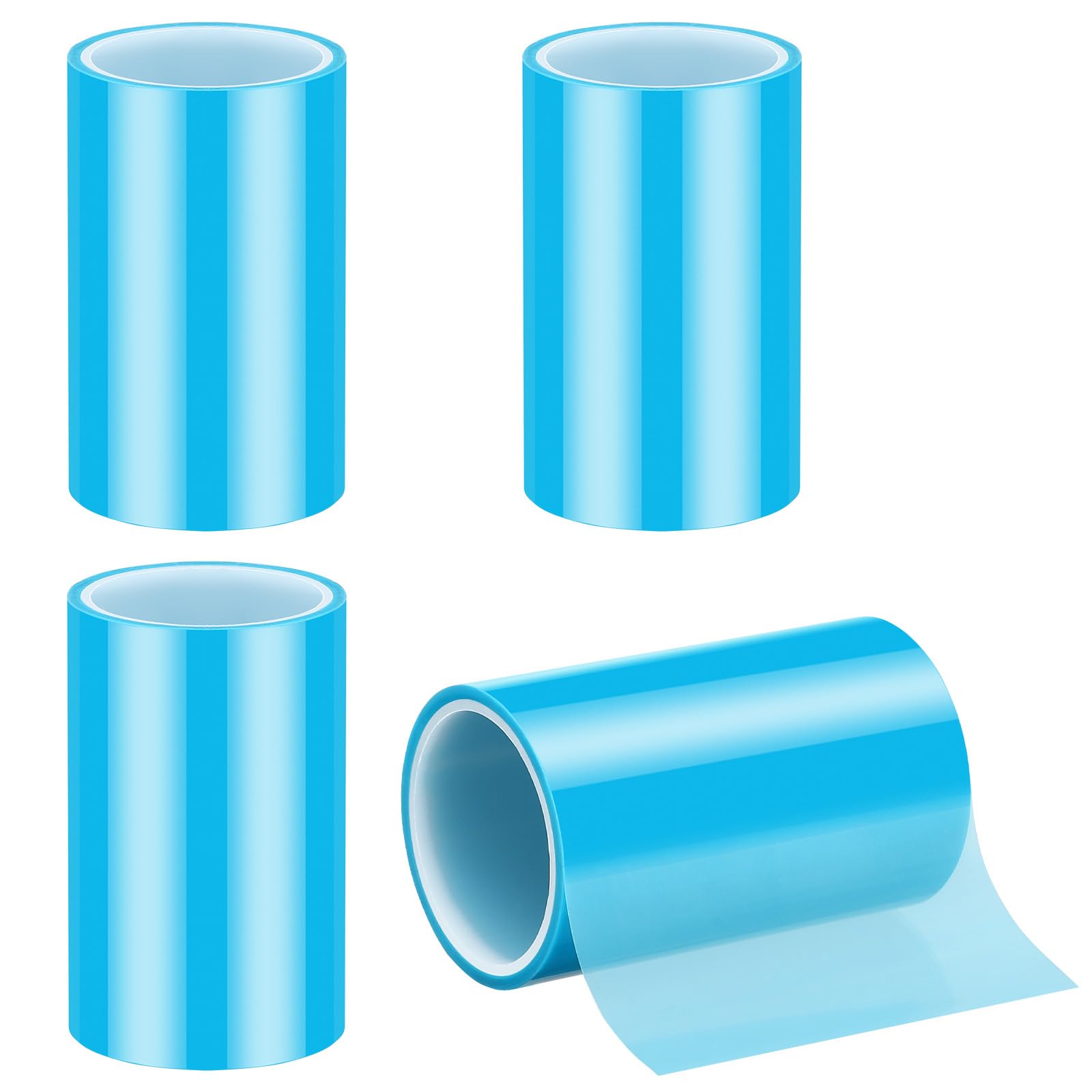 Luxeu Resin Tapes, 4 Rolls 7.6cm x 5m Seamless Adhesive Tape for Resin Craft, Easy to Peel, for Hollow Frame Bezels, DIY Craft, River Tables