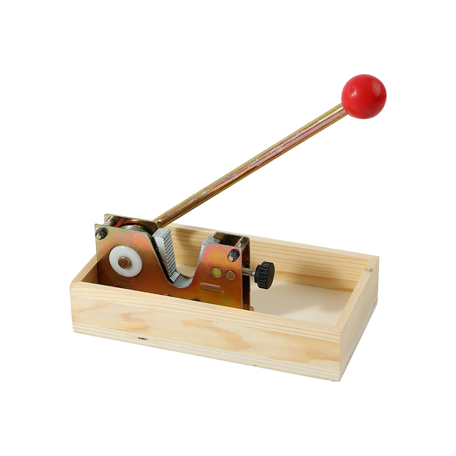 HDOYTXXM Practical Adjustable Nutcrackers Tool with Wooden Box Manual Cracker with Wood Base Practical Nut Sheller Adjustable Nut Cracker