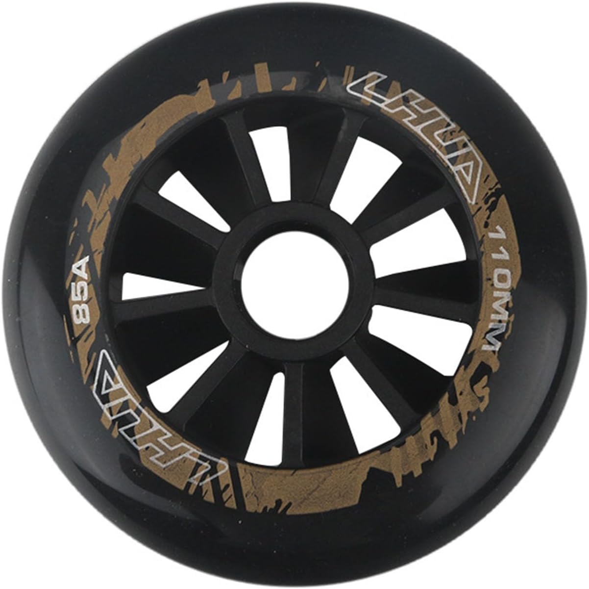 N/A 8 Pack 85A Inline Skate Wheels, Adult Single Row PU Wheels, Competition Speed Wheel, Roller Skating Accessories Competitive Speed Skating Wheels