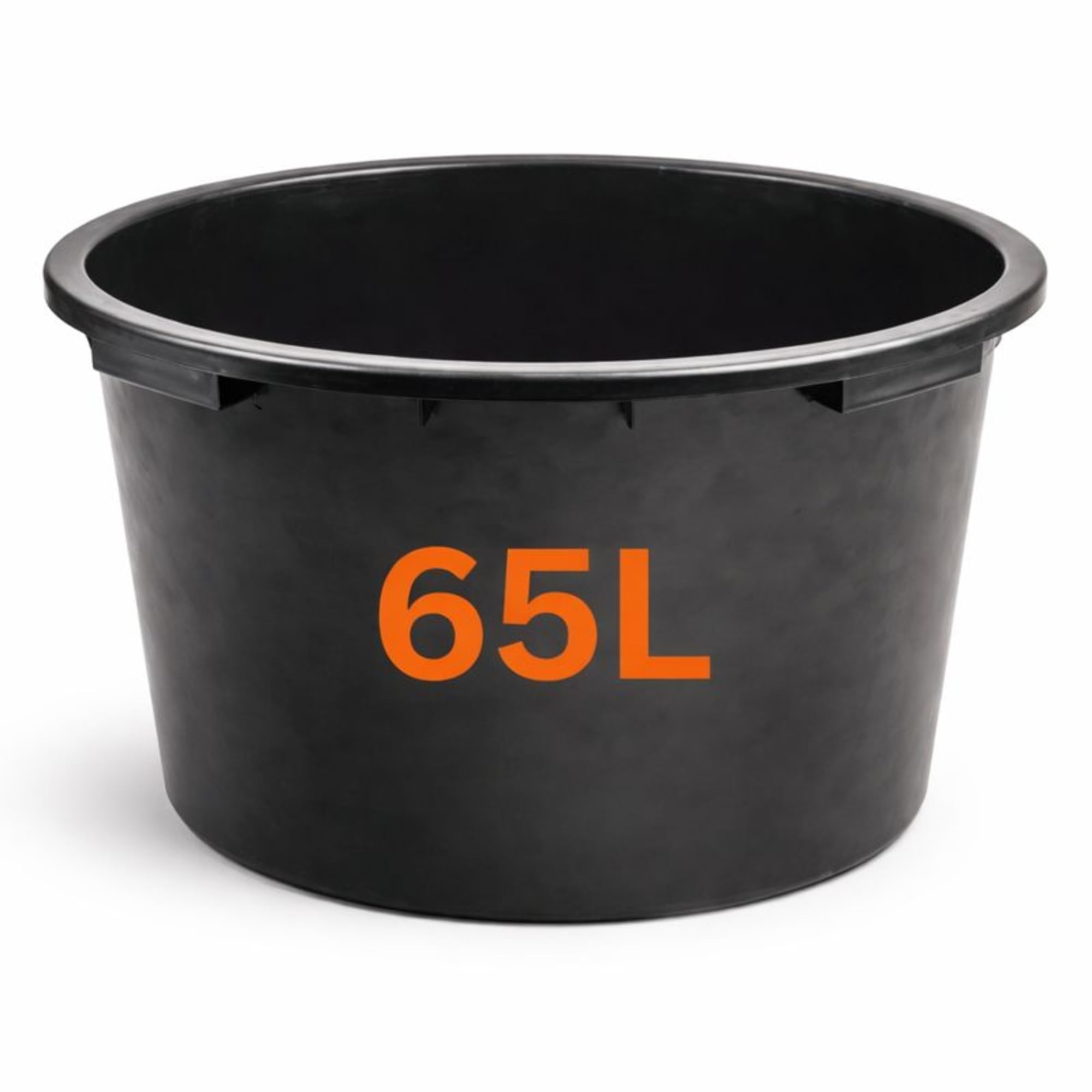 Mypurecore You At The Core Black Flexi Tub Small (45L), Medium (65L), Large (90L) - Sturdy Heavy Duty Large Plastic Bucket With Handles | Builders Garden Home Storage Container. Set By Mypurecore (65L)