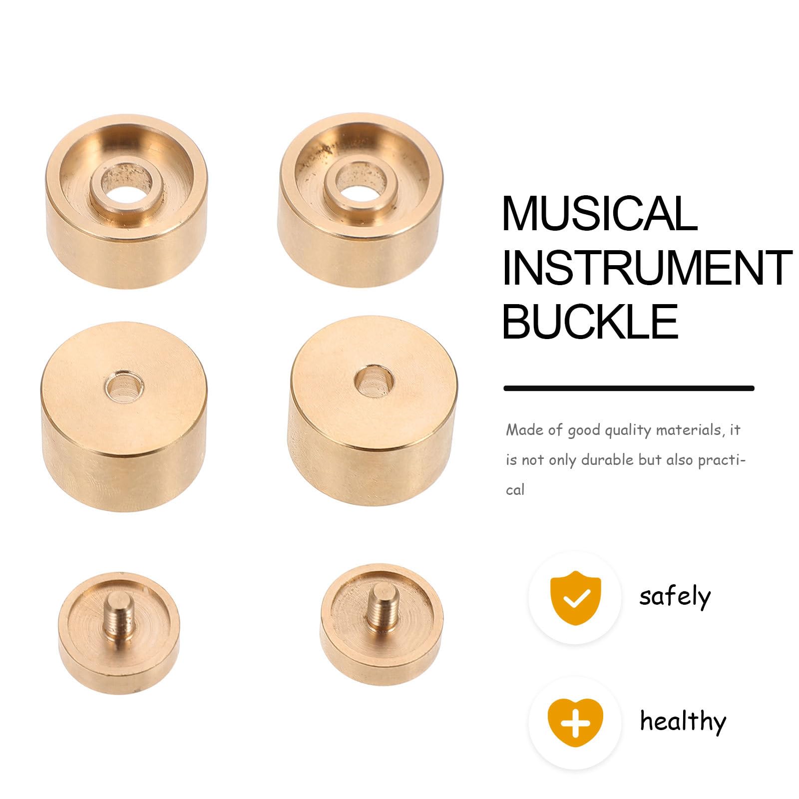 Cubiertas De Botones De Trompeta De Cobre Dorado Juego De Tapas Para Pistones Accesorios Para Instrumentos Musicales Con InstalacióN FáCil Y DiseñO Elegante