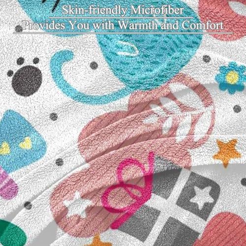 Couverture polaire chat mignon plaid microfibre chaude et douce jeté de canapé