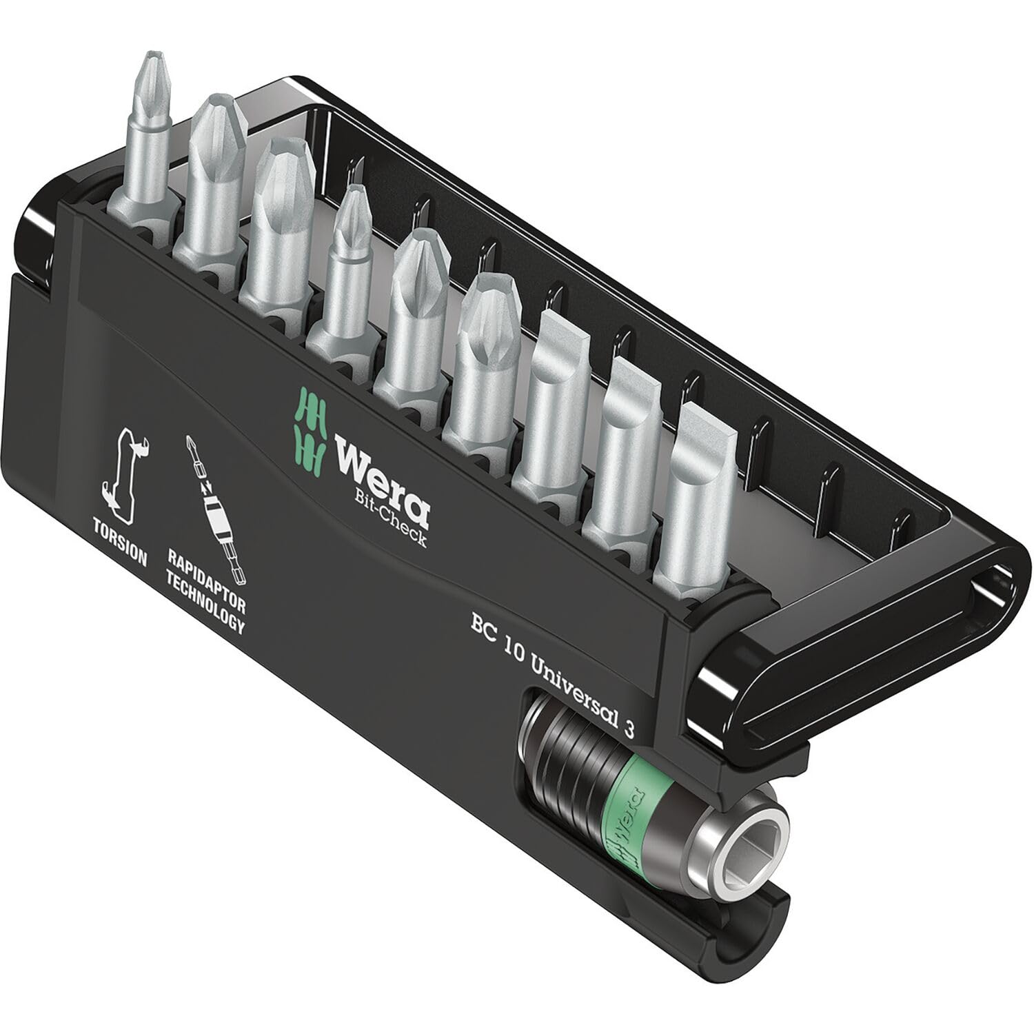 Kit embouts WERA Bit-Check Universal 3 avec son design ergonomique haute précision