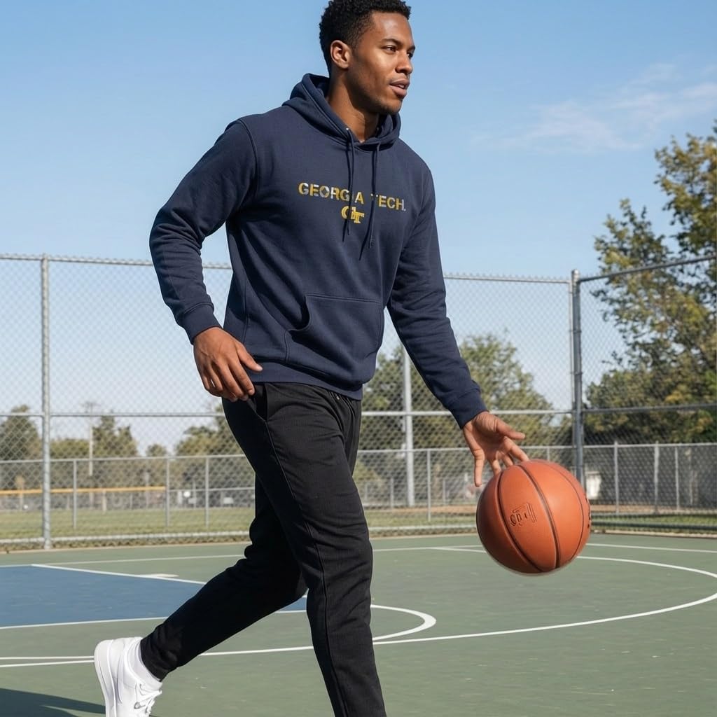 Venley NCAA Officially Licensed Apparel College Team Color Unisex Hoodie Logo icon - Image 7