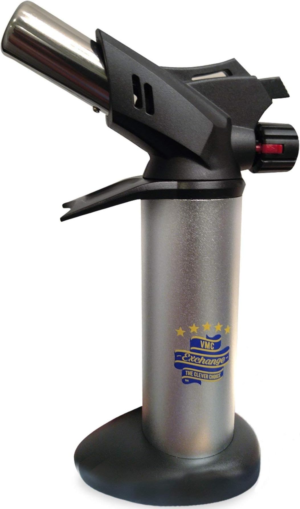 VMC Exchange Professional Butane Torch - Safest Refillable Portable Culinary Kitchen Blow Torch Lighter. Adjustable Flame for Crème Brûlée, Cooking Food, Searing, Blazing, Camping, Welding, BBQ & More