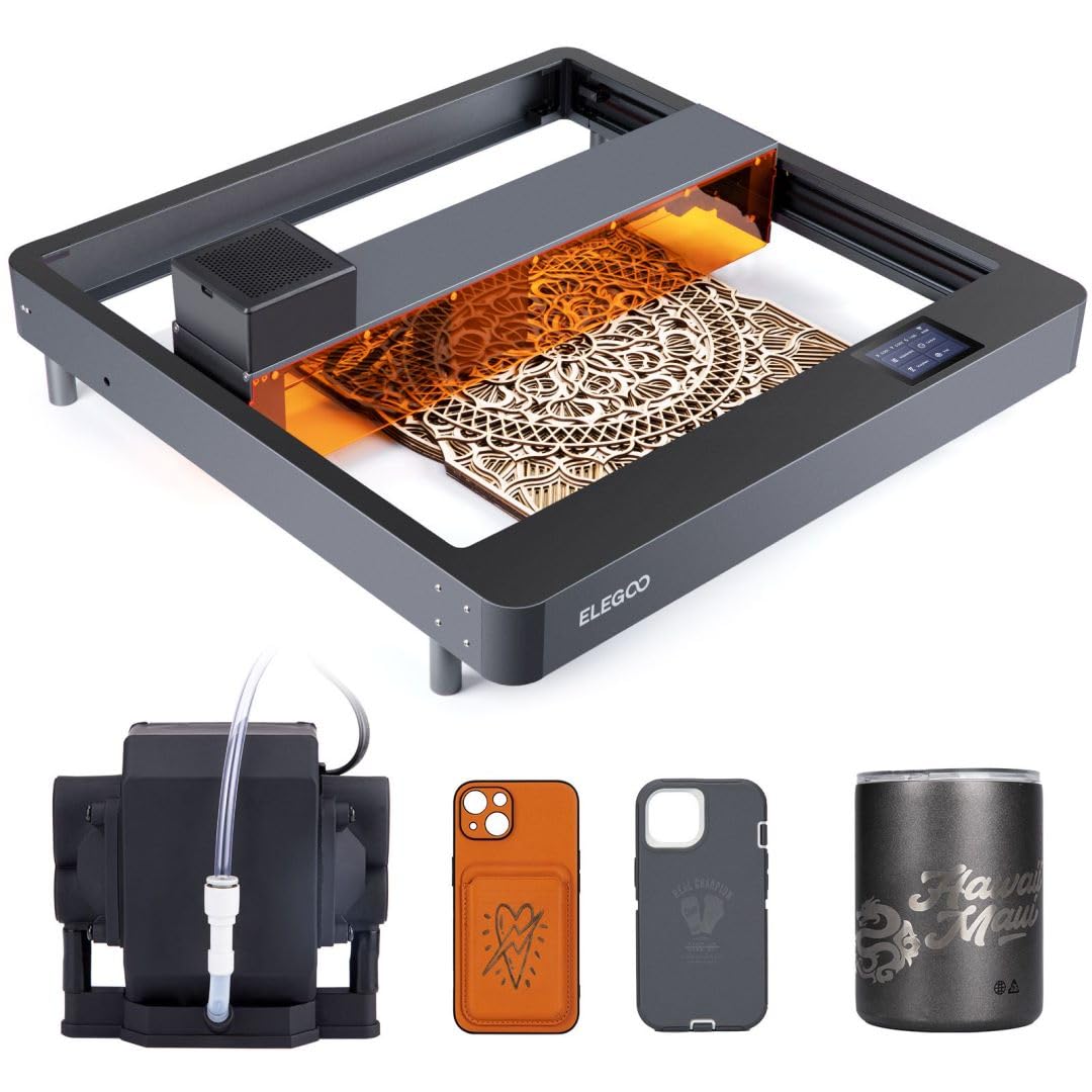 Amazon.com: ELEGOO PHECDA 10000mW Laser Engraver & Cutter with Air 