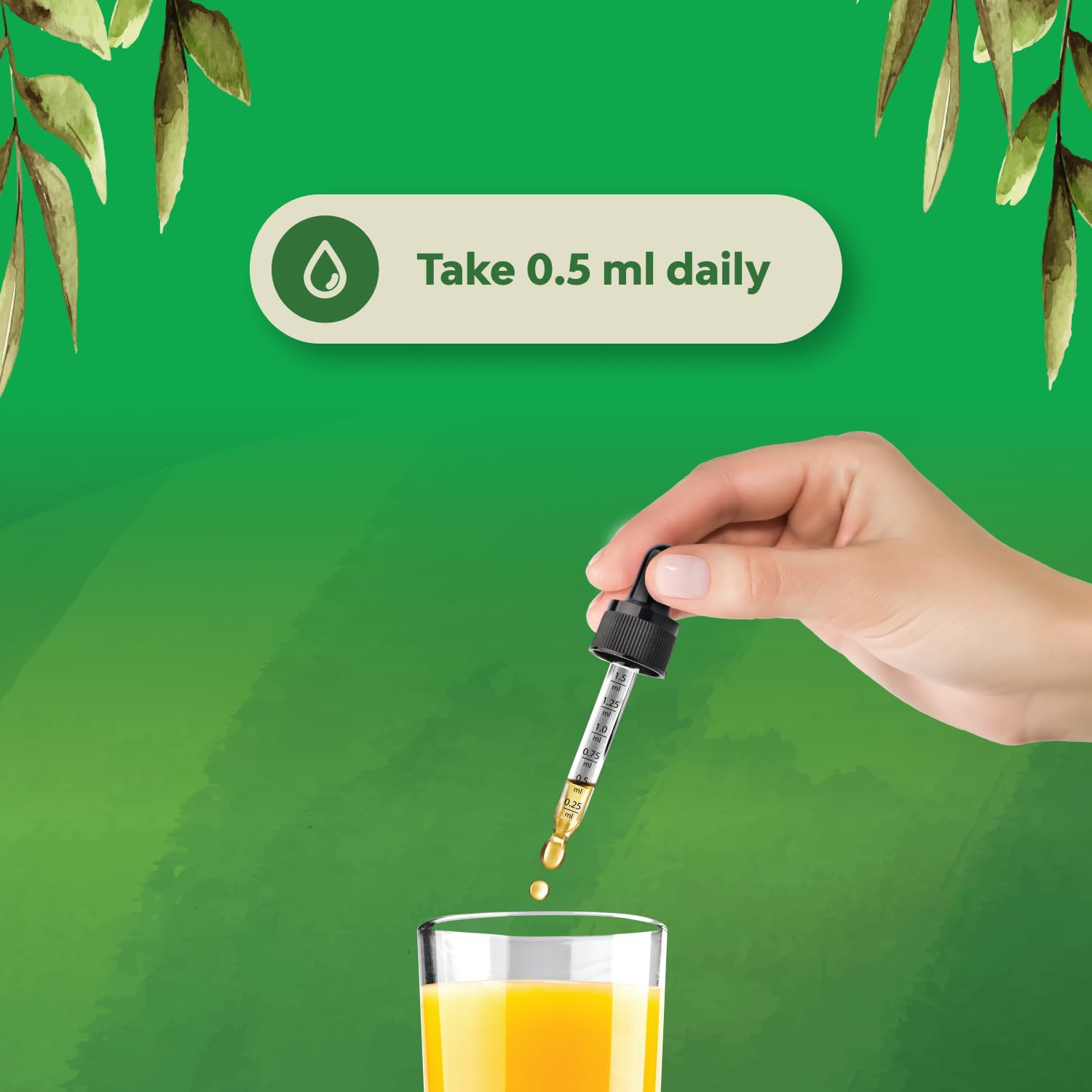 Natures Craft Kids Vitamin D3 K2 Drops - Organic Vitamin D for Kids for Strong Bones & Joints - Infants, Babies & Toddler Immune Support Drops Liquid Supplement - 60 ml Bottle