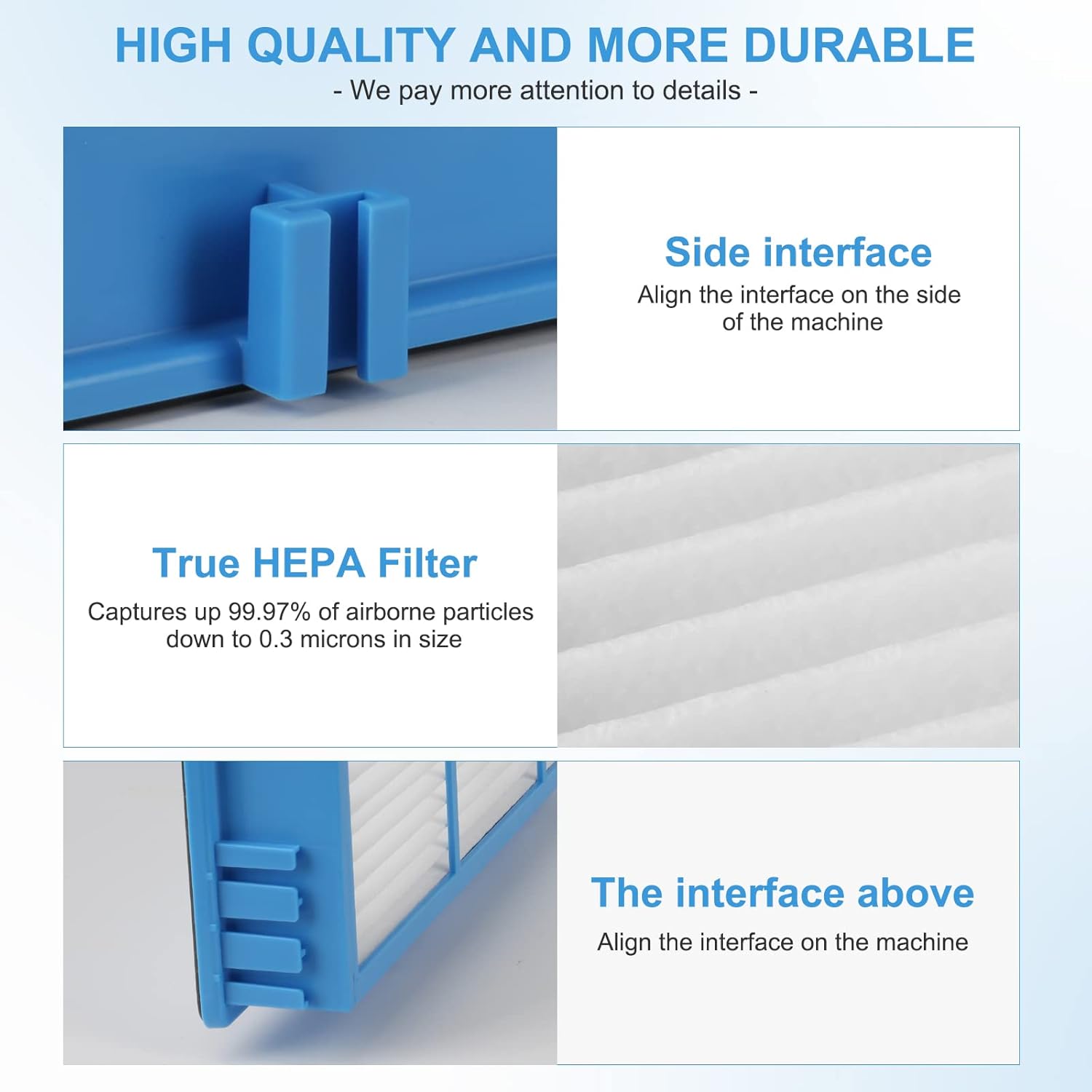 Extolife 6 Pack AER1 Filter Replacement for Holmes AER1 Series, HAPF30AT Total Air HEPA Type Filter for Replacement Parts # HAPF300AH-U4R, HAP242-NUC - Image 4