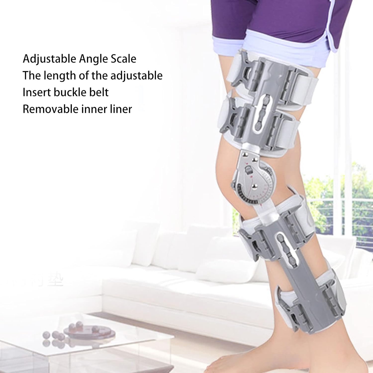 Buy Hinged Knee Brace, Lightweight Knee Brace Flexible Adjustable Knee