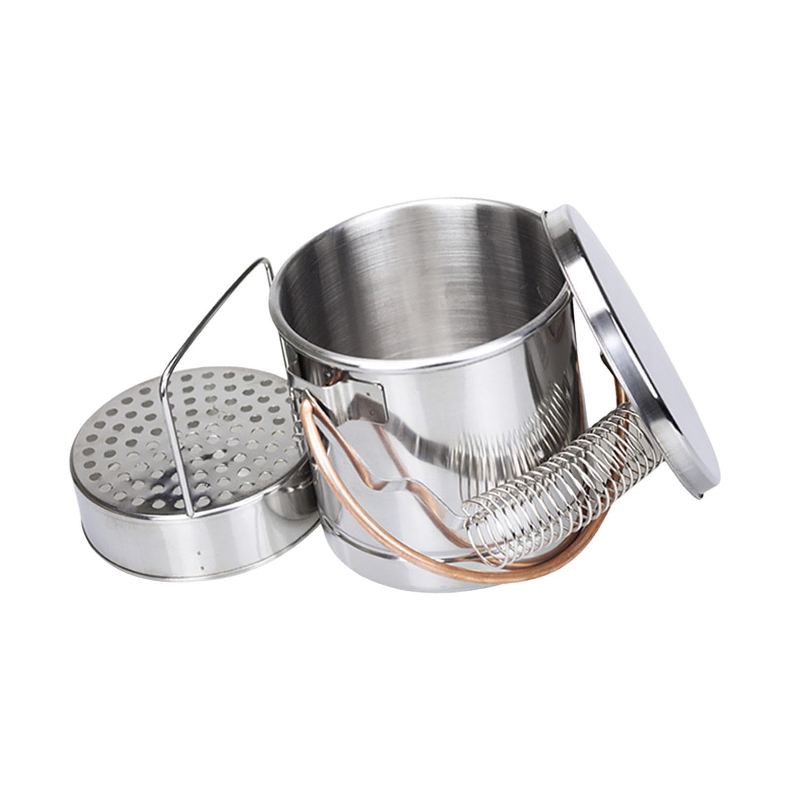 Cubeta compacta para limpieza de pinceles con estructura de acero inoxidable que ofrece un eficiente de pinceles y con filtro extraíble. Herramientas