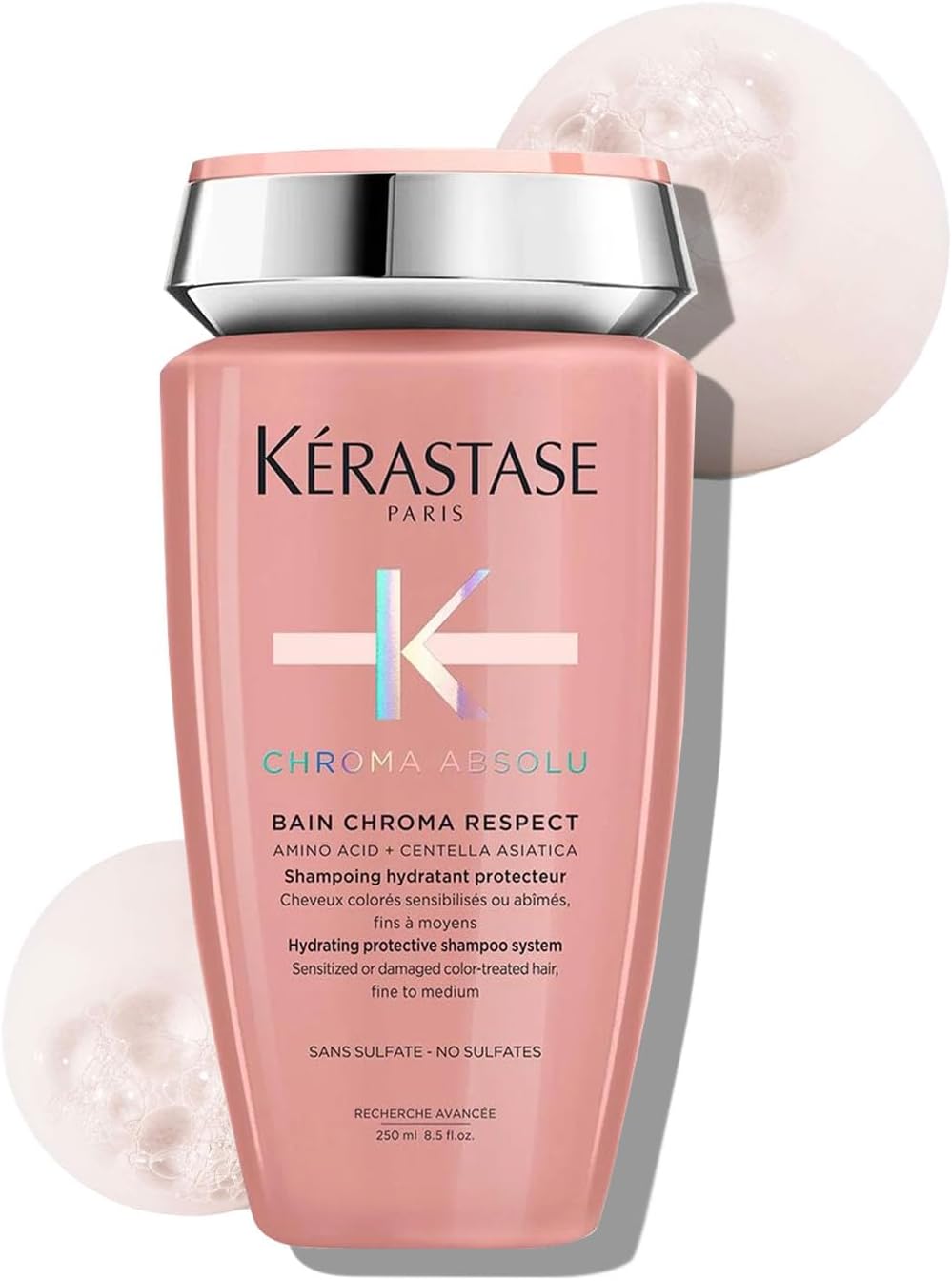 - Chroma Absolu Respect Shampoo For Colour Protection 250ml | Sulphate-Free Shampoo | Fine to Medium Hair | Infused with Restoring Acids and Centella Asiatica