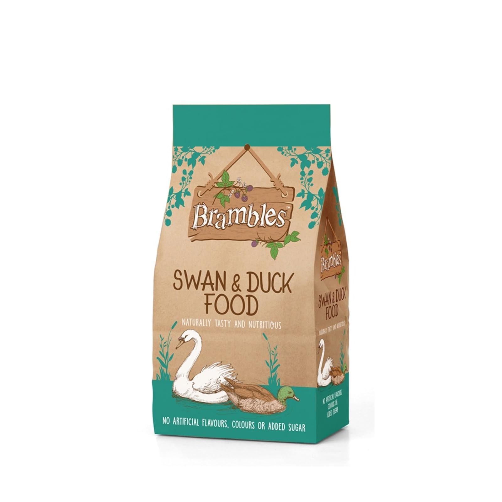 HOCHSTE Brambles Floating Swan & Duck Food, Nutritious Floating Pellets for Ducks, Swans & Waterfowl, Healthy Wildlife Feed for Ponds, Lakes & Garden Birds, (1.75 kg, 1 pcs)
