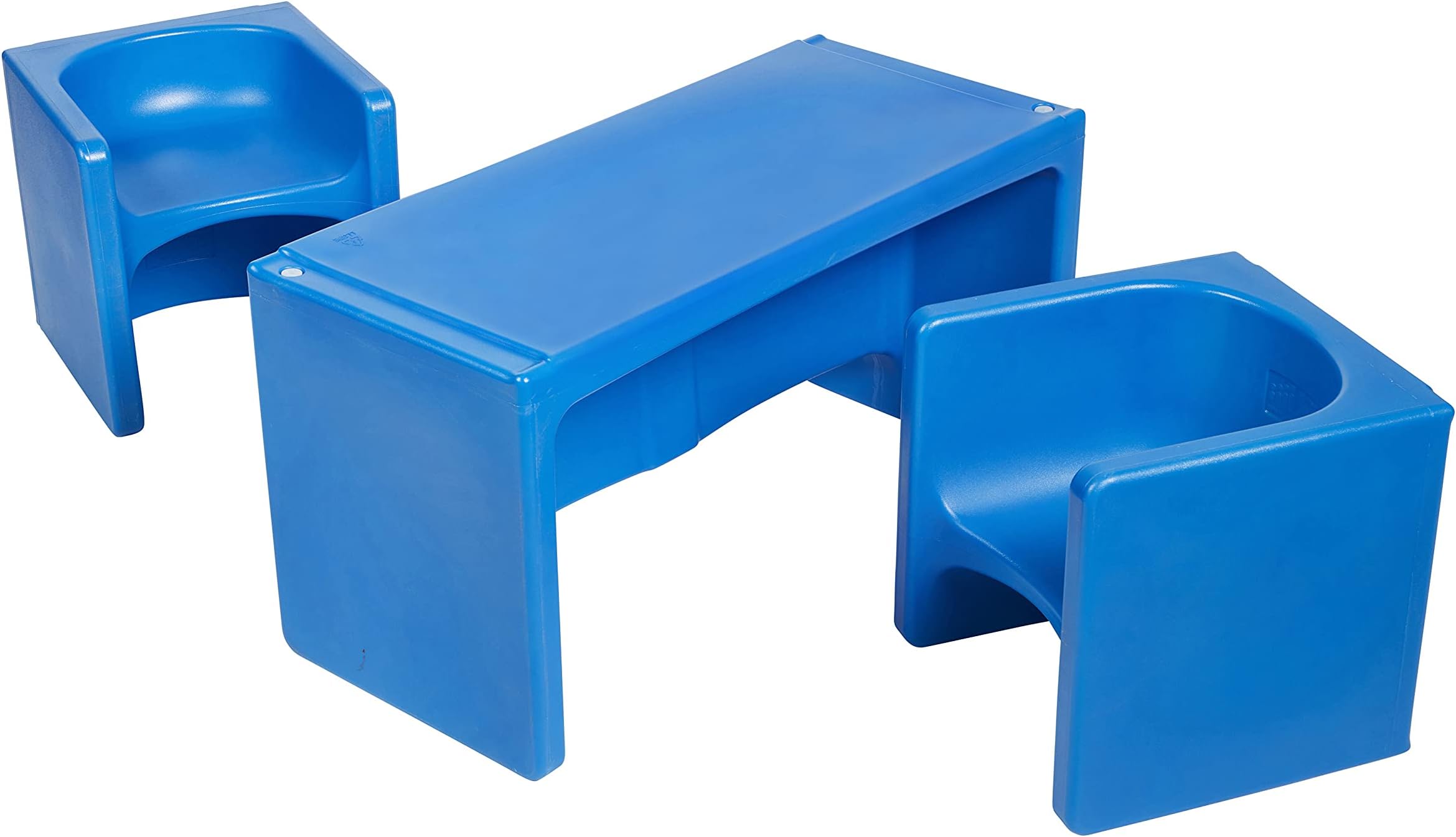 Tri-Me Multipurpose Table and Chairs 3-Piece Set - Blue