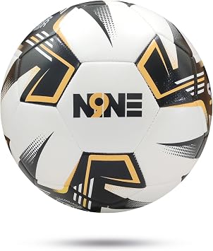 NINE Football Size 3 4 5 Ideal for Men & Women Gifts Soccer Ball Soft Touch TPE Foam Layer Perfect Bounce Moisten Needle Restricted Bladder