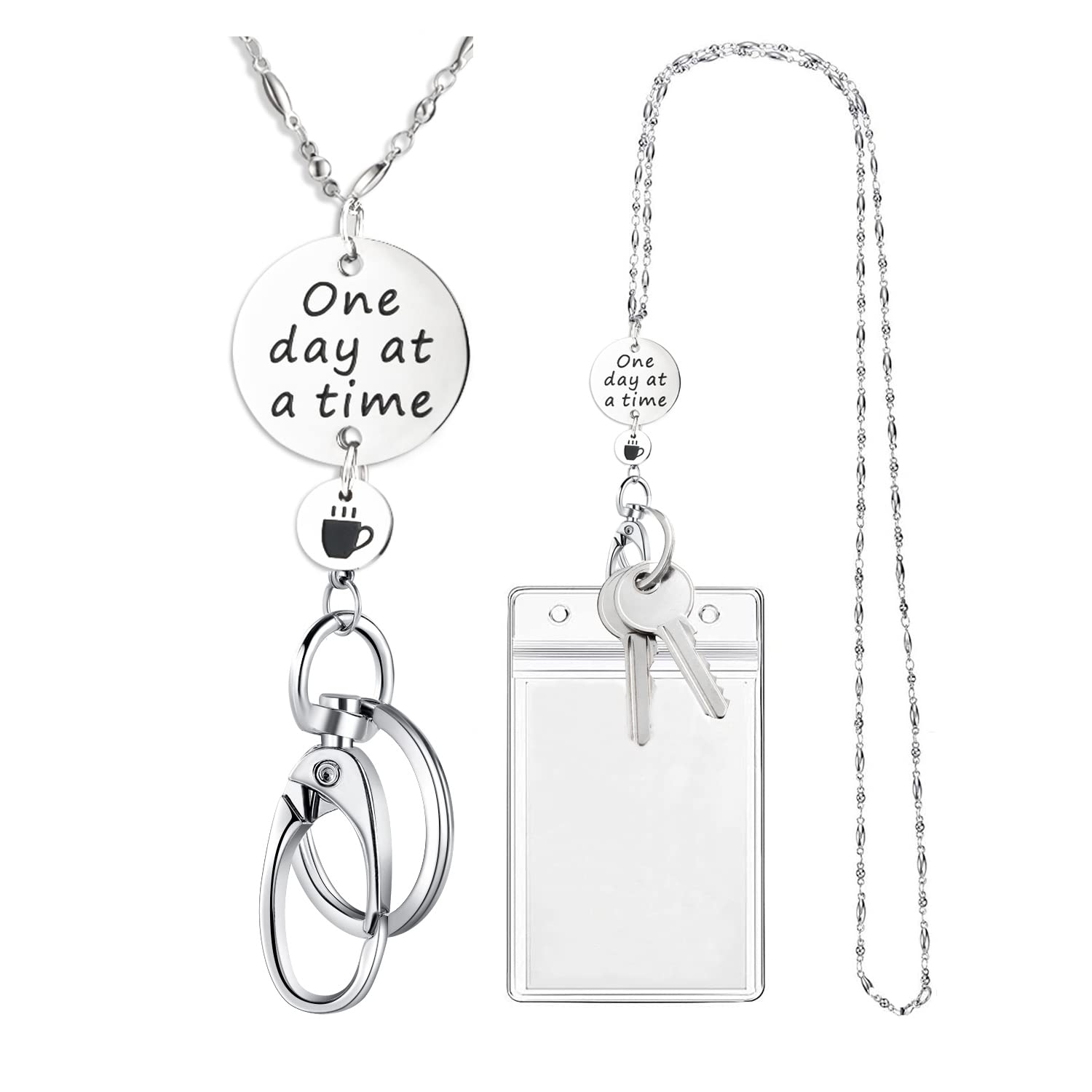 SAM & LORI Retractable Lanyards for Id Badges Keys Women Cute Employee Teacher Appreciation Gifts Badge Holder Reel Lanyard