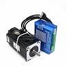 RATTMMOTOR 8Nm Nema34 Closed Loop Stepper Motor 8N.m 86x86x118mm 6A,Hybrid 2-Phase 2HSS86 Servo Motor Driver Controller Kit 30-100V DC CNC Kit with 3m Cable for CNC Router Engraving Milling Machine
