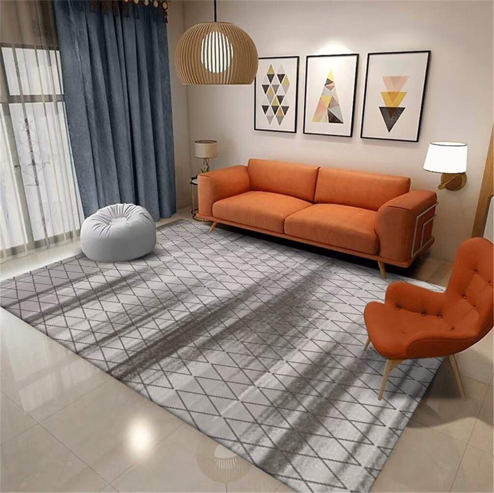 Tapis fille et chambre ado gris 50x150cm robuste et facile à nettoyer